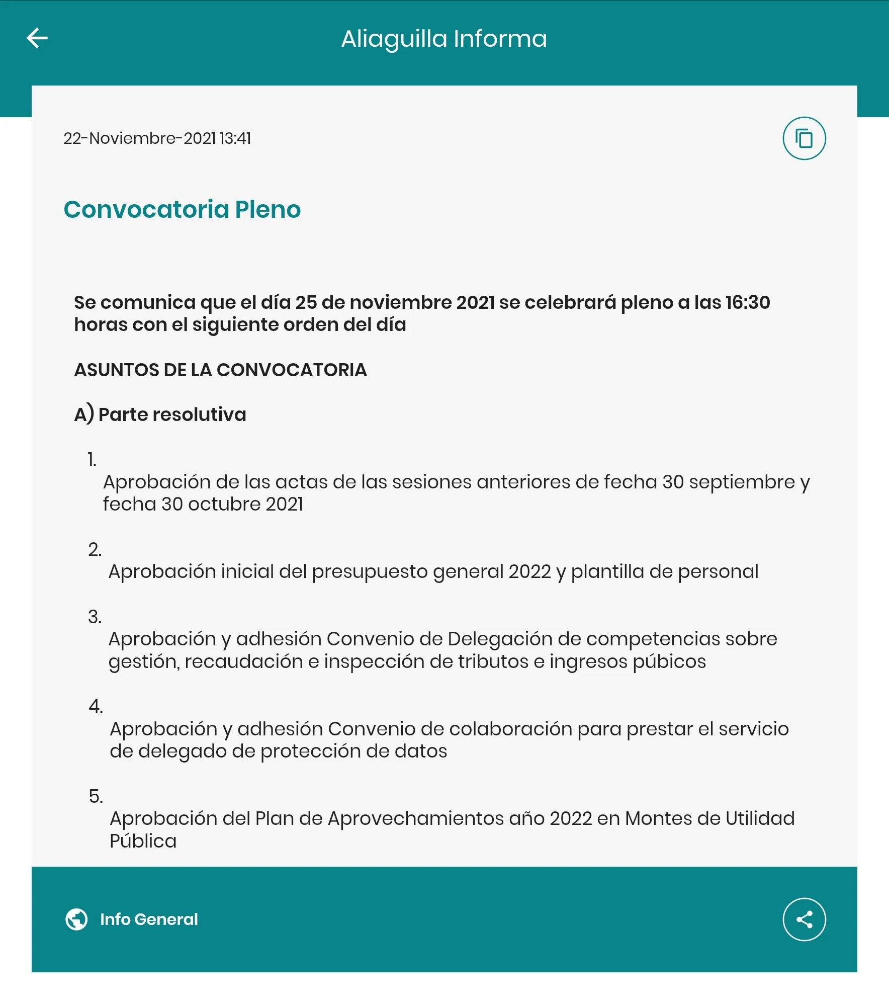 Aliaguilla Informa | Indus Appstore | Screenshot