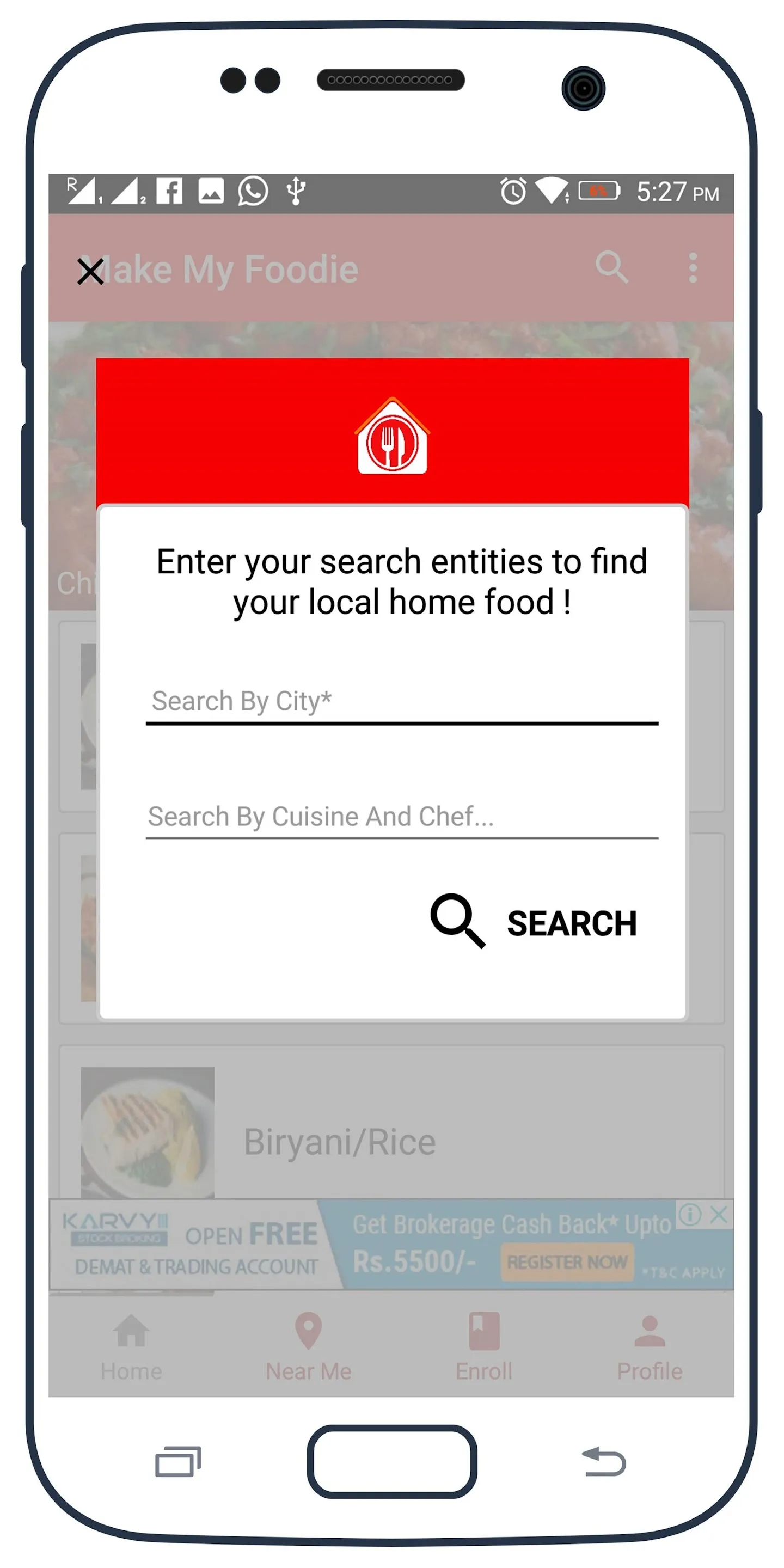 Make My Foodie - Home Food | Indus Appstore | Screenshot