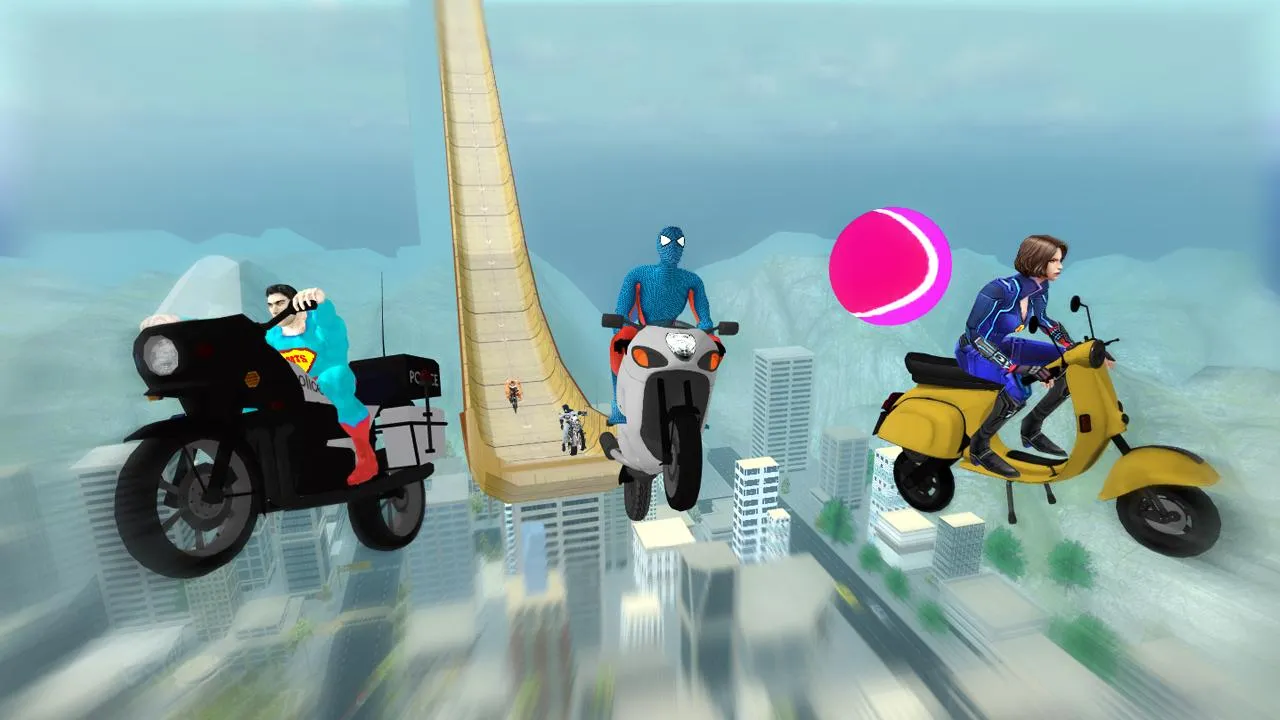 Super Hero Bike Mega Ramp 3 | Indus Appstore | Screenshot