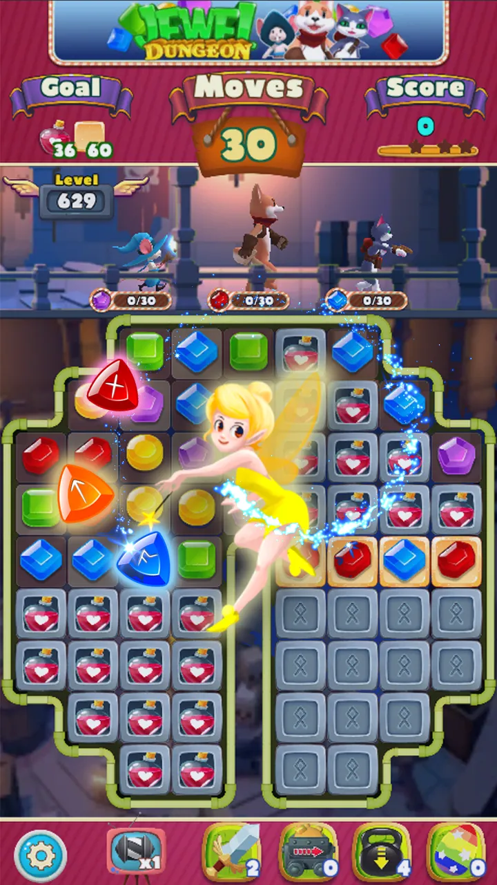 Jewel Dungeon - Match 3 Puzzle | Indus Appstore | Screenshot