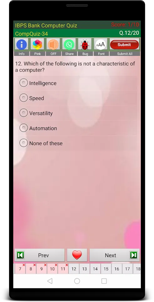 IBPS Computer Quiz | Indus Appstore | Screenshot