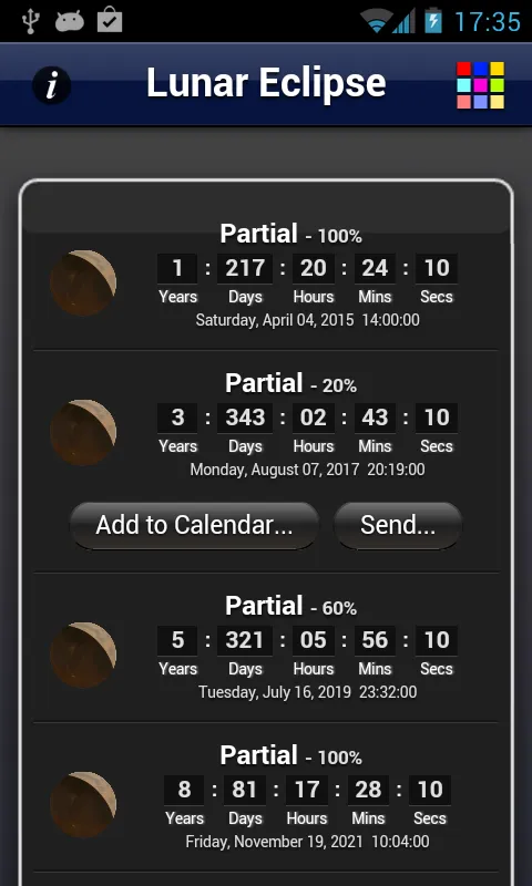 Lunar Eclipse Lite | Indus Appstore | Screenshot