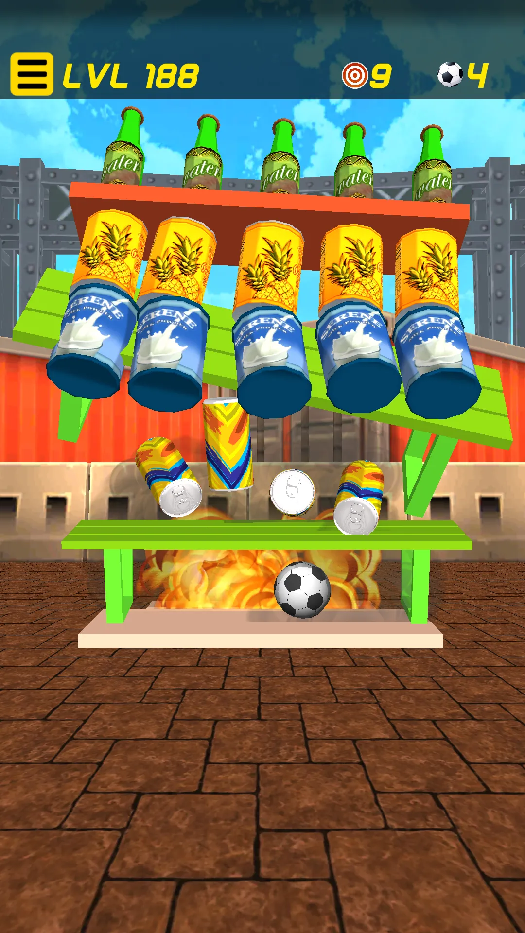 Soccer Knockdown: Ball & Cans | Indus Appstore | Screenshot