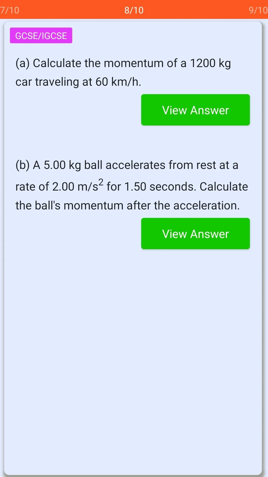 O Level Physics Exercise | Indus Appstore | Screenshot