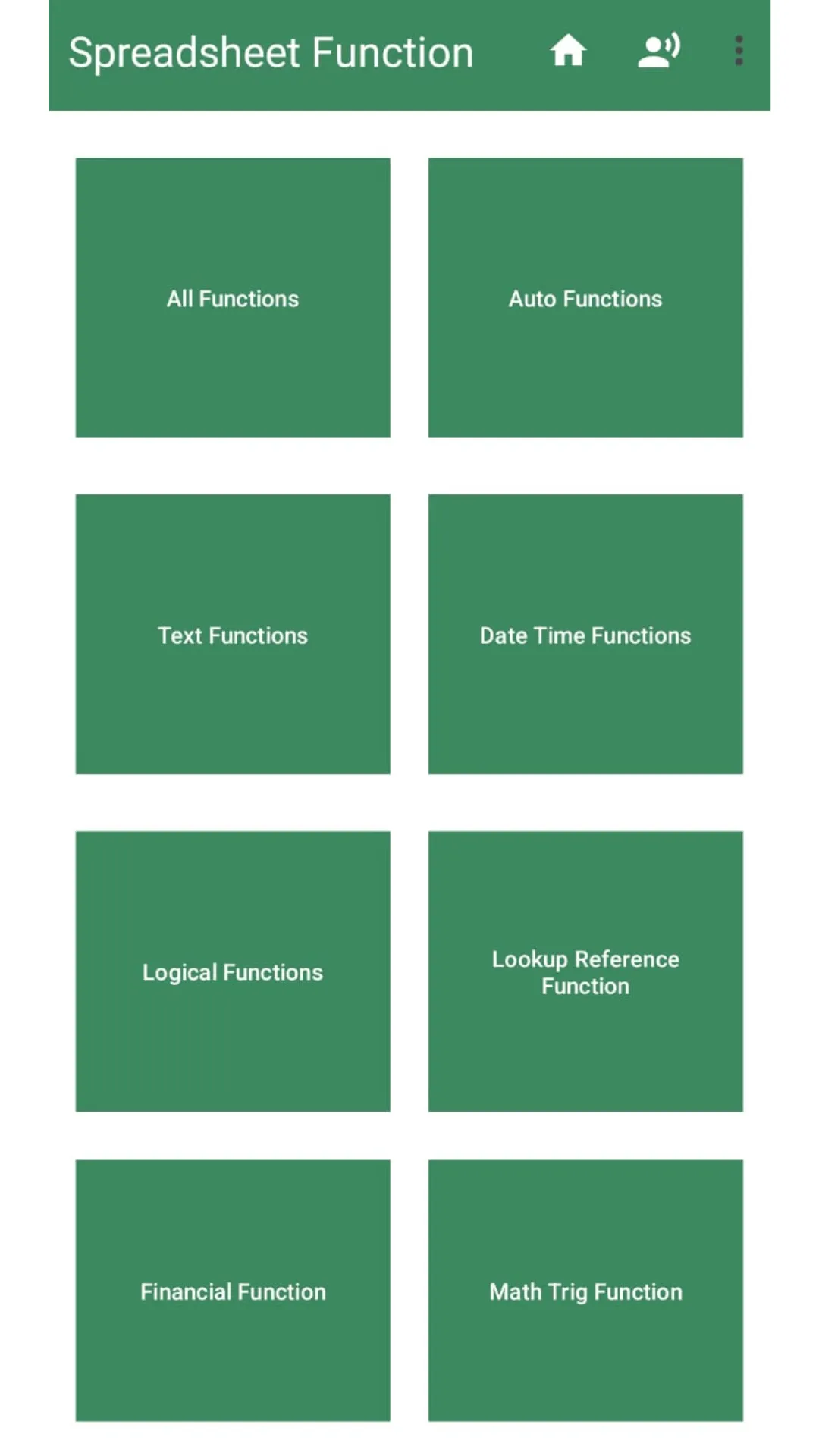 Spreadsheet Function & Formula | Indus Appstore | Screenshot