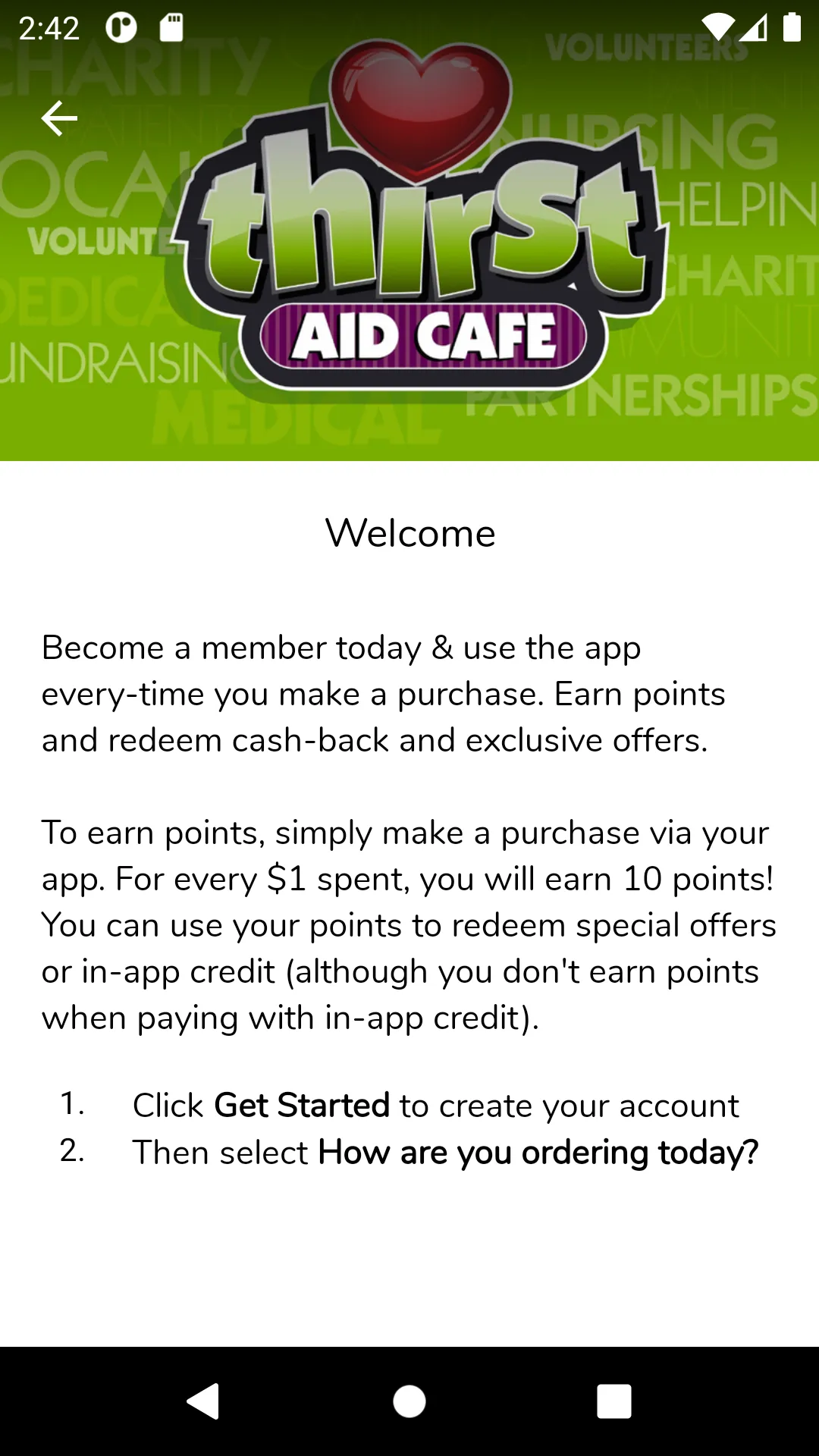 Thirst Aid Cafe | Indus Appstore | Screenshot