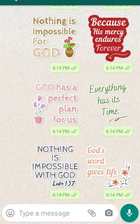 Christian Stickers | Indus Appstore | Screenshot