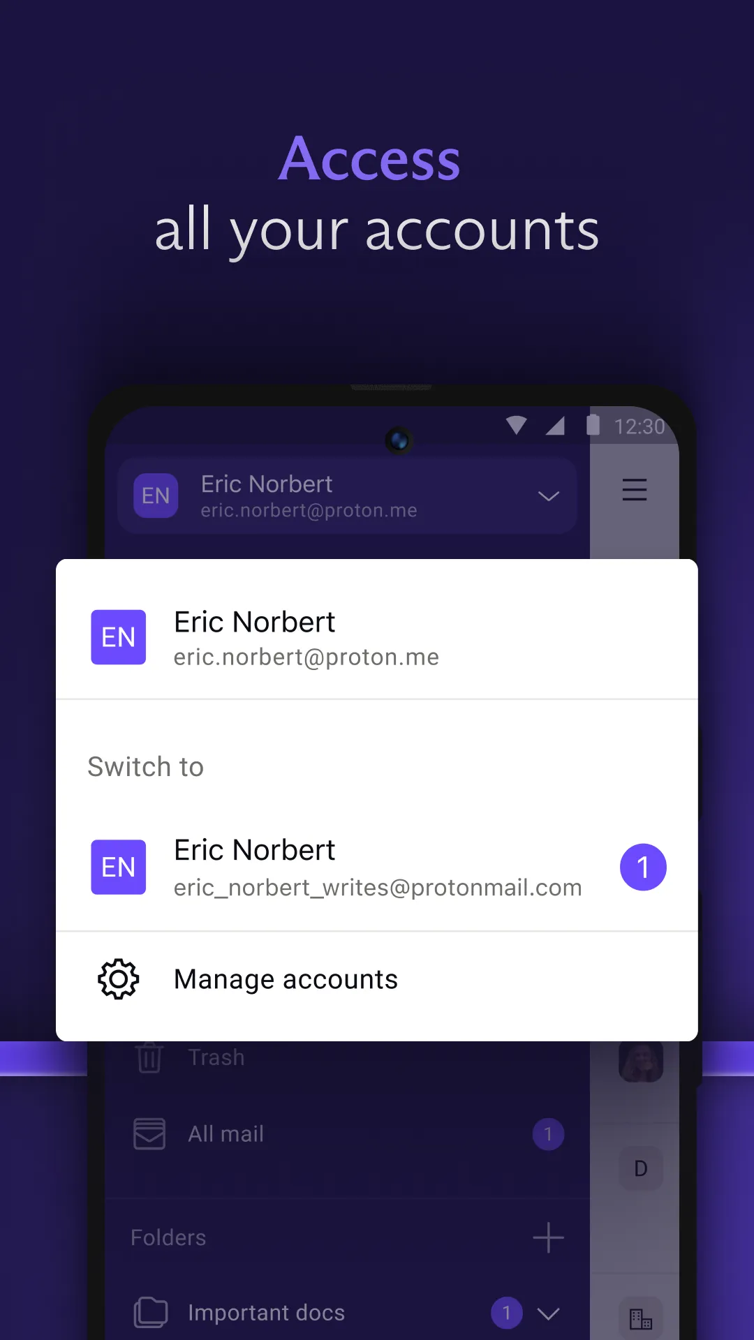 Proton Mail: Encrypted Email | Indus Appstore | Screenshot