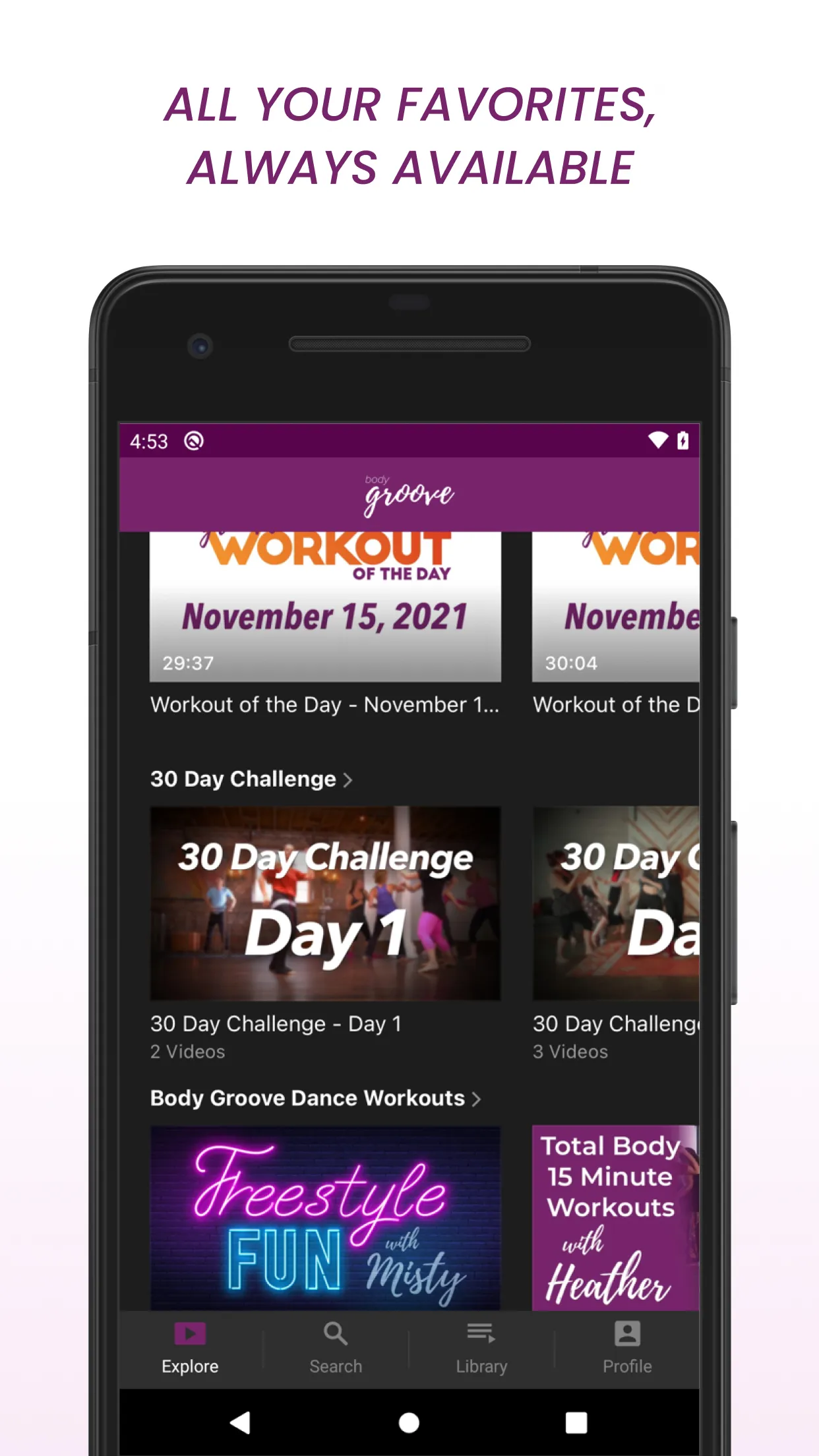 Body Groove | Indus Appstore | Screenshot