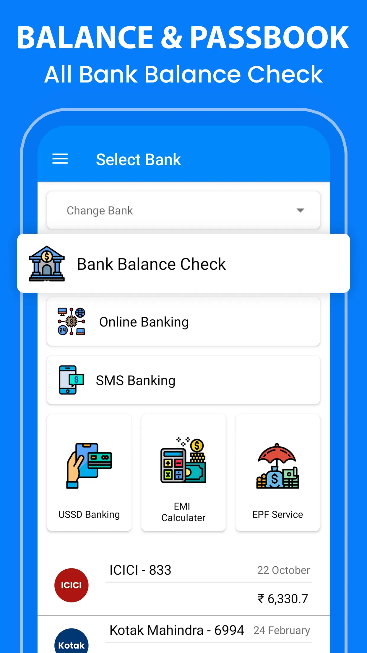 Bank Balance Statement Check | Indus Appstore | Screenshot