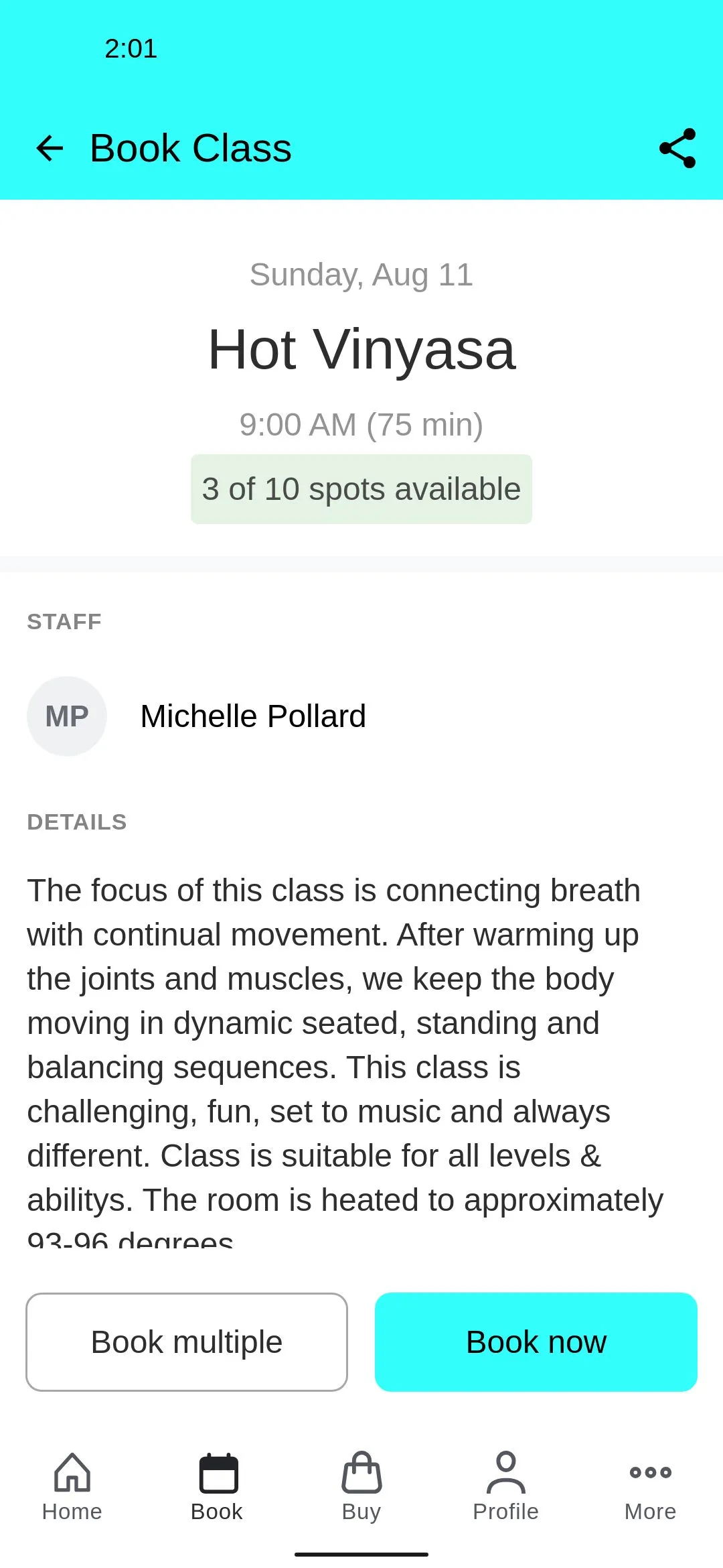 Studio 4 Hot Yoga & Pilates | Indus Appstore | Screenshot