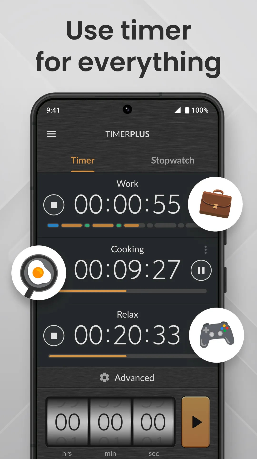 Timer Plus with Stopwatch | Indus Appstore | Screenshot