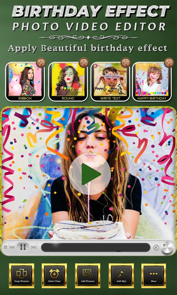 Birthday Photo Effect Video | Indus Appstore | Screenshot