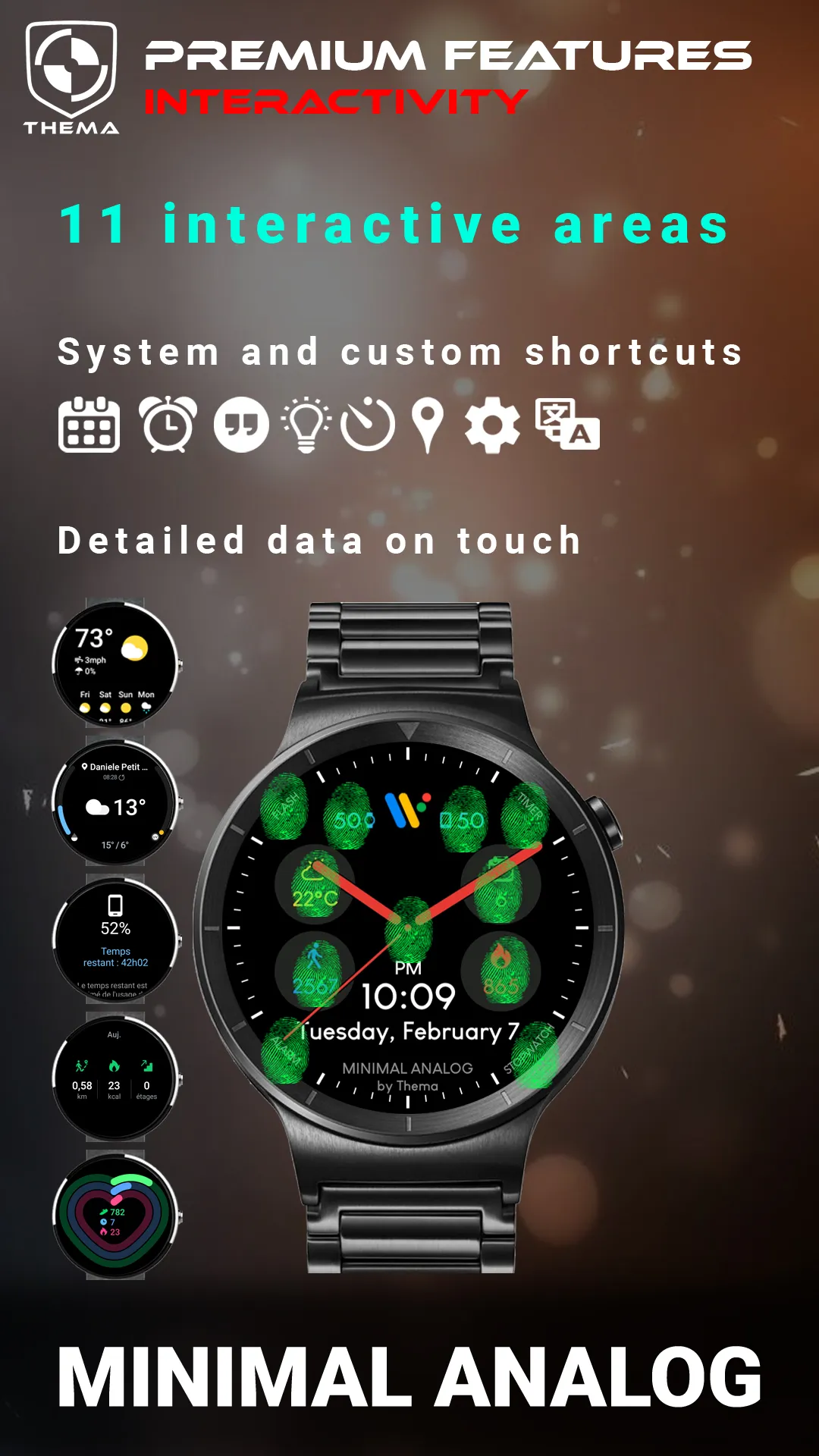Minimal Analog Watch Face | Indus Appstore | Screenshot