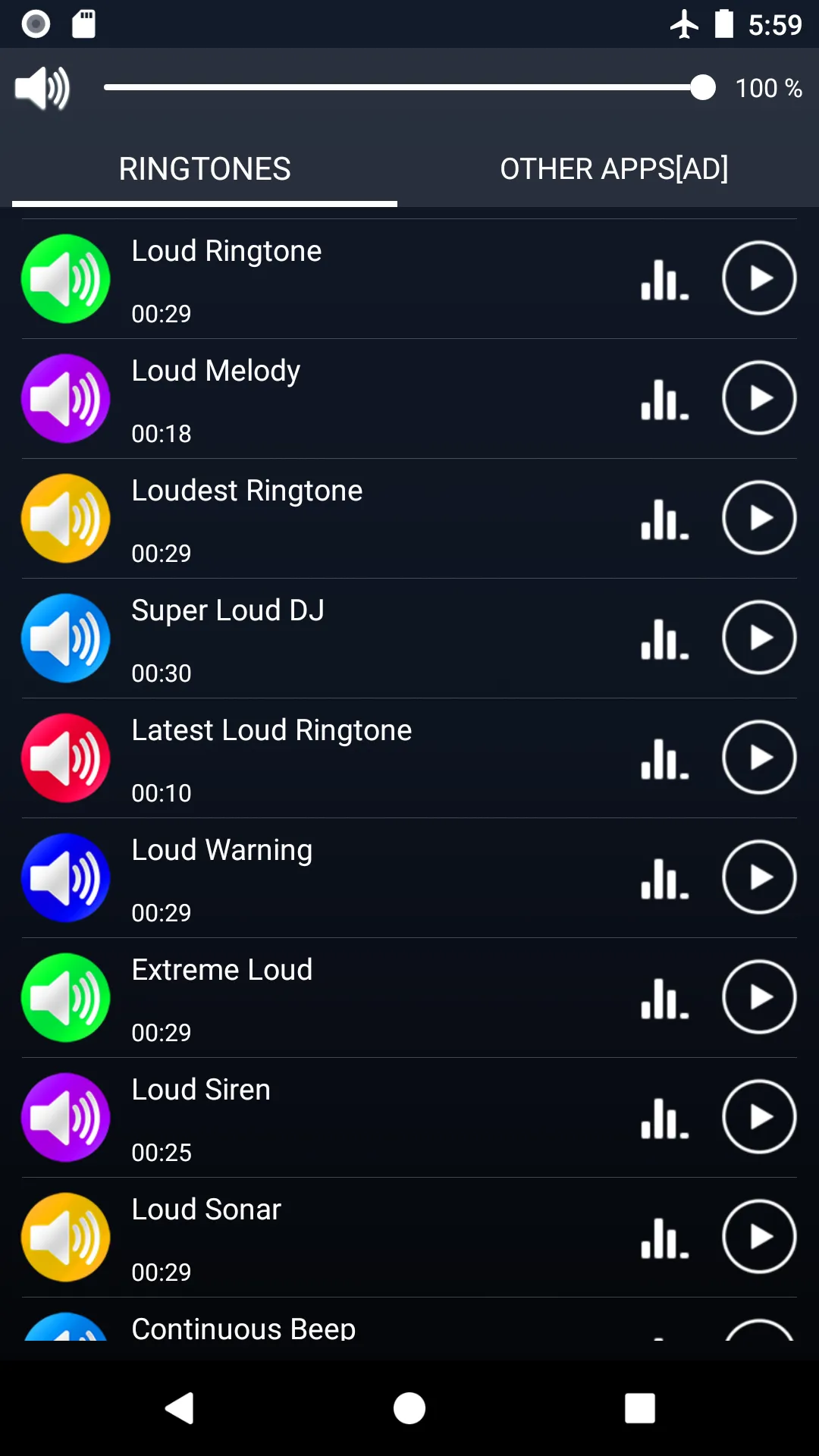 Loud Ringtones | Indus Appstore | Screenshot