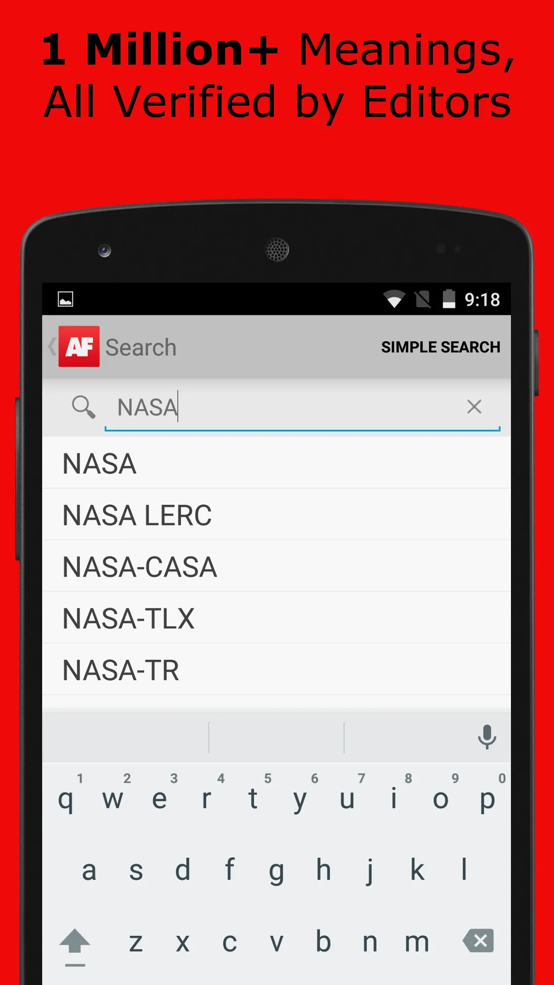 Acronym Finder | Indus Appstore | Screenshot