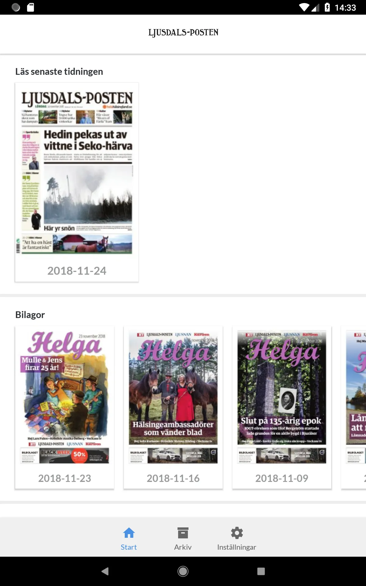 Ljusdals-Posten e-tidning | Indus Appstore | Screenshot