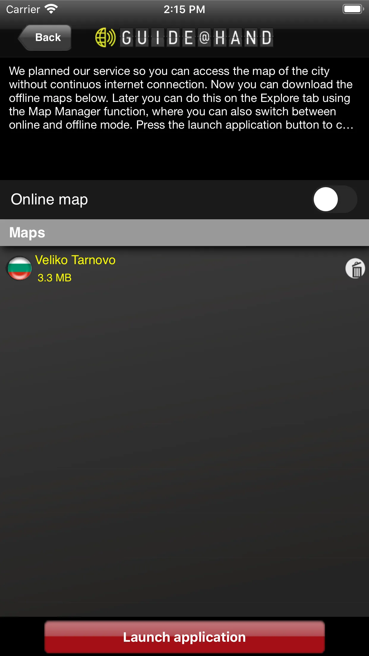 Veliko Tarnovo GUIDE@HAND | Indus Appstore | Screenshot