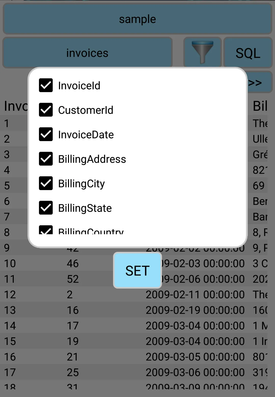 Simple SQLite Viewer | Indus Appstore | Screenshot