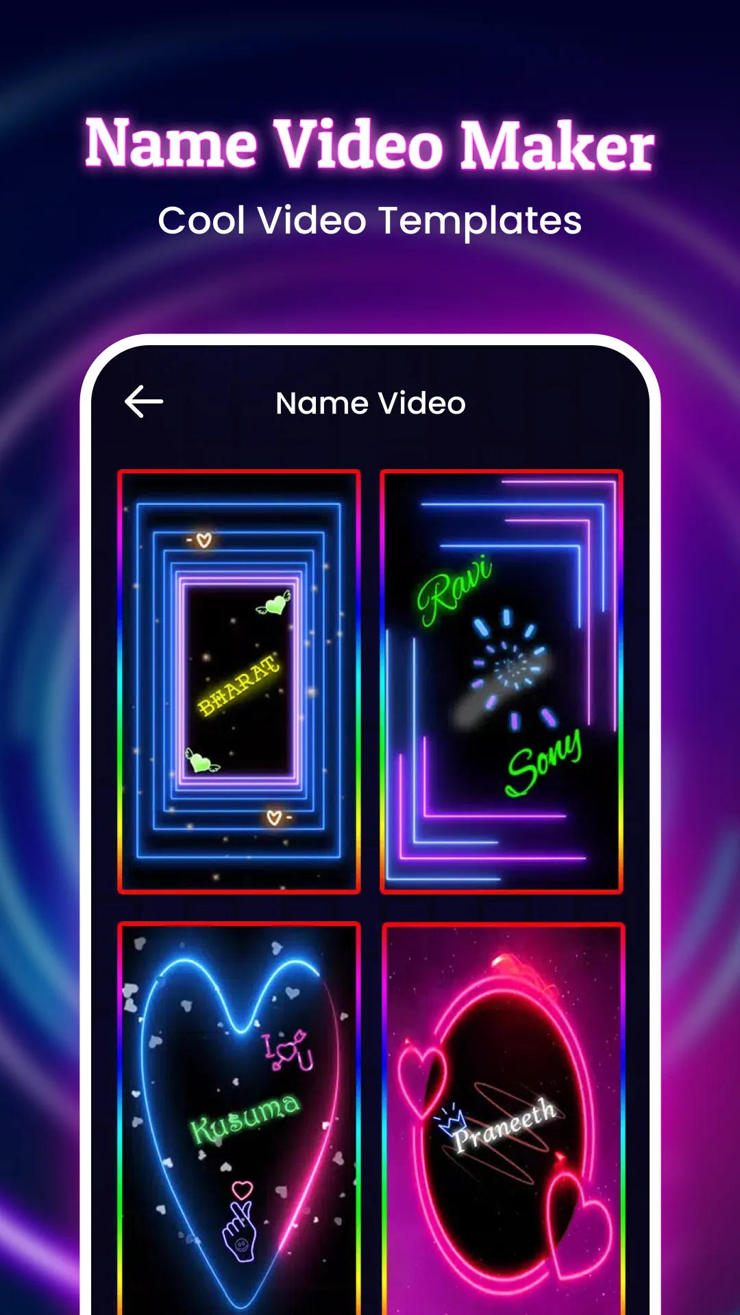 Name Video Maker With Songs | Indus Appstore | Screenshot