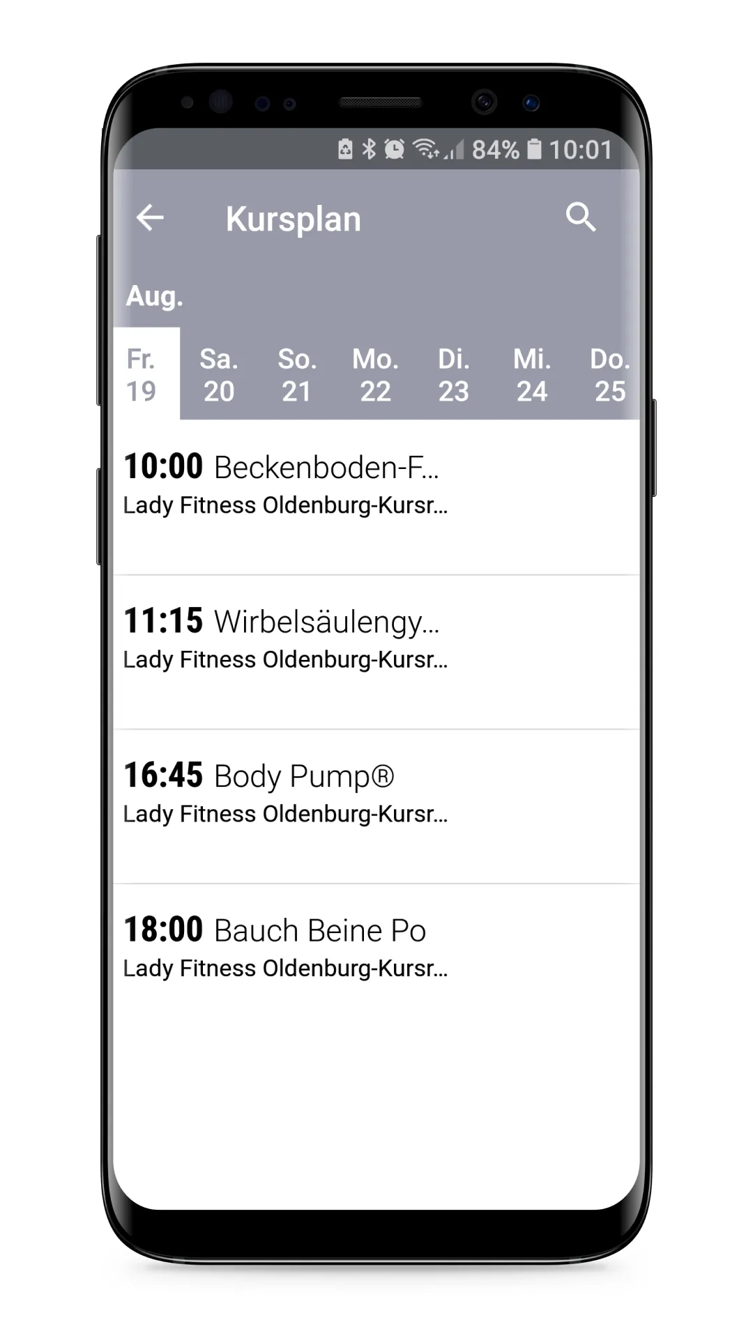 Lady Fitness Oldenburg | Indus Appstore | Screenshot