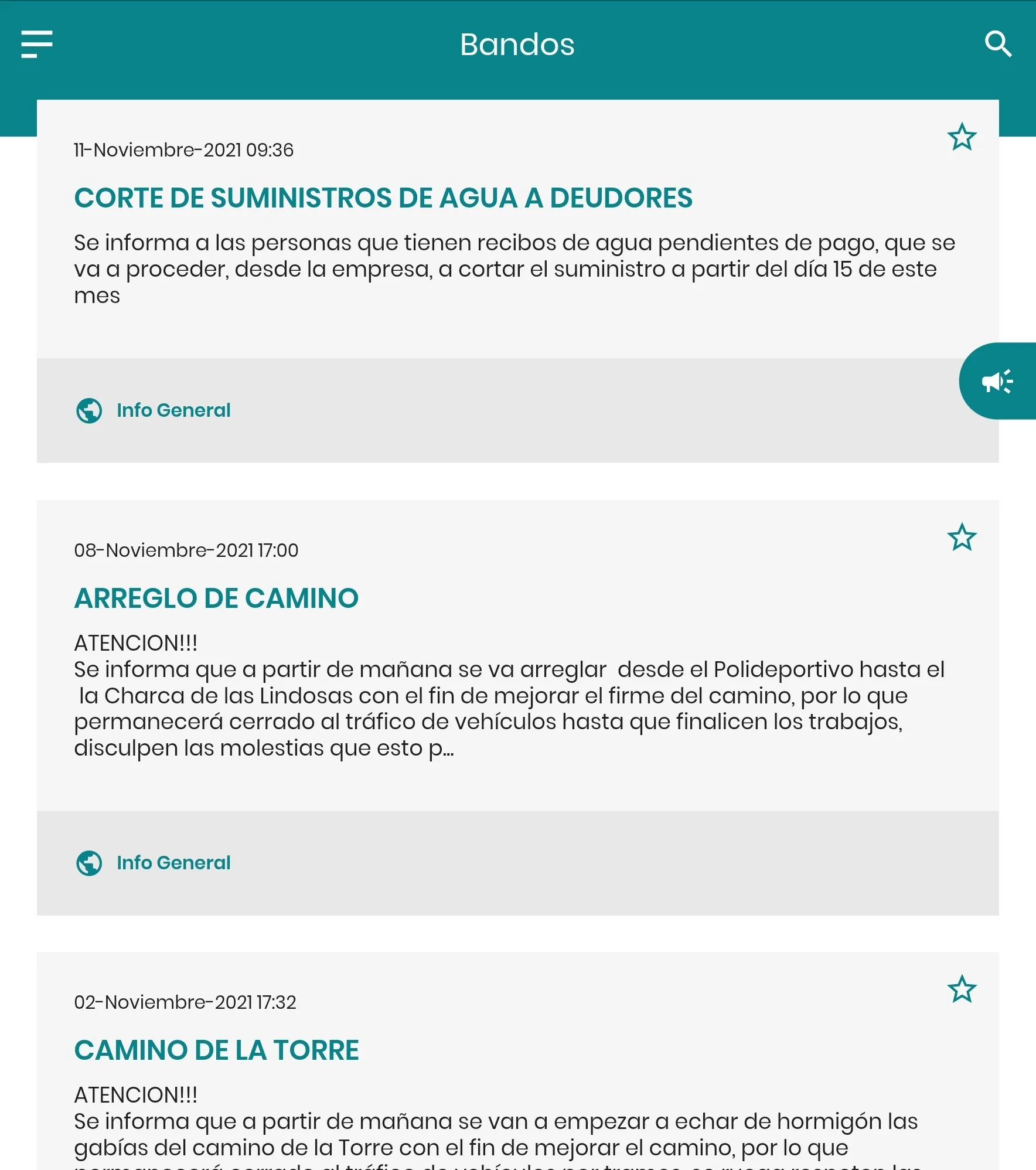 Zarza de Montánchez Informa | Indus Appstore | Screenshot