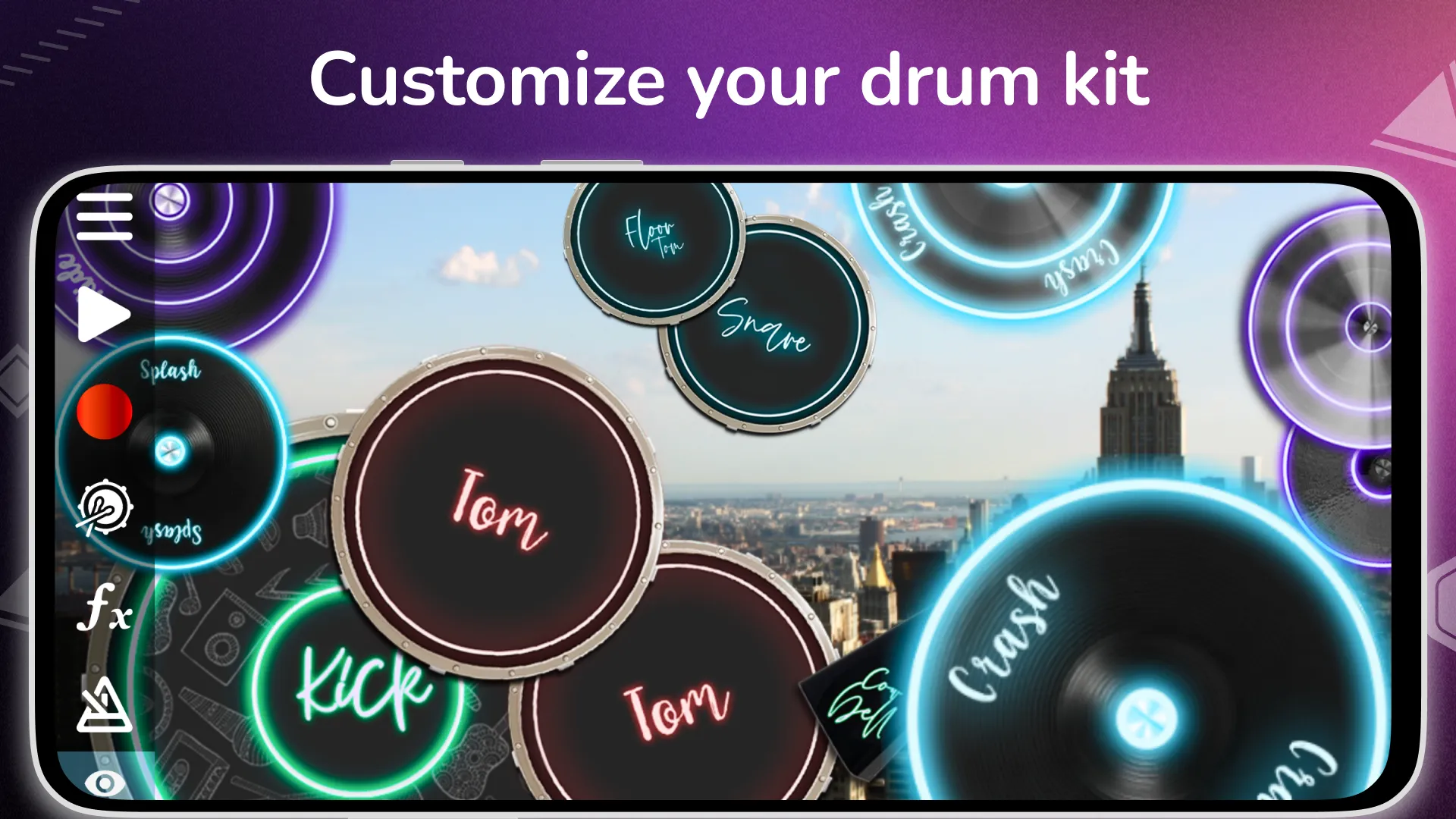 Drum Solo Studio: drums set | Indus Appstore | Screenshot