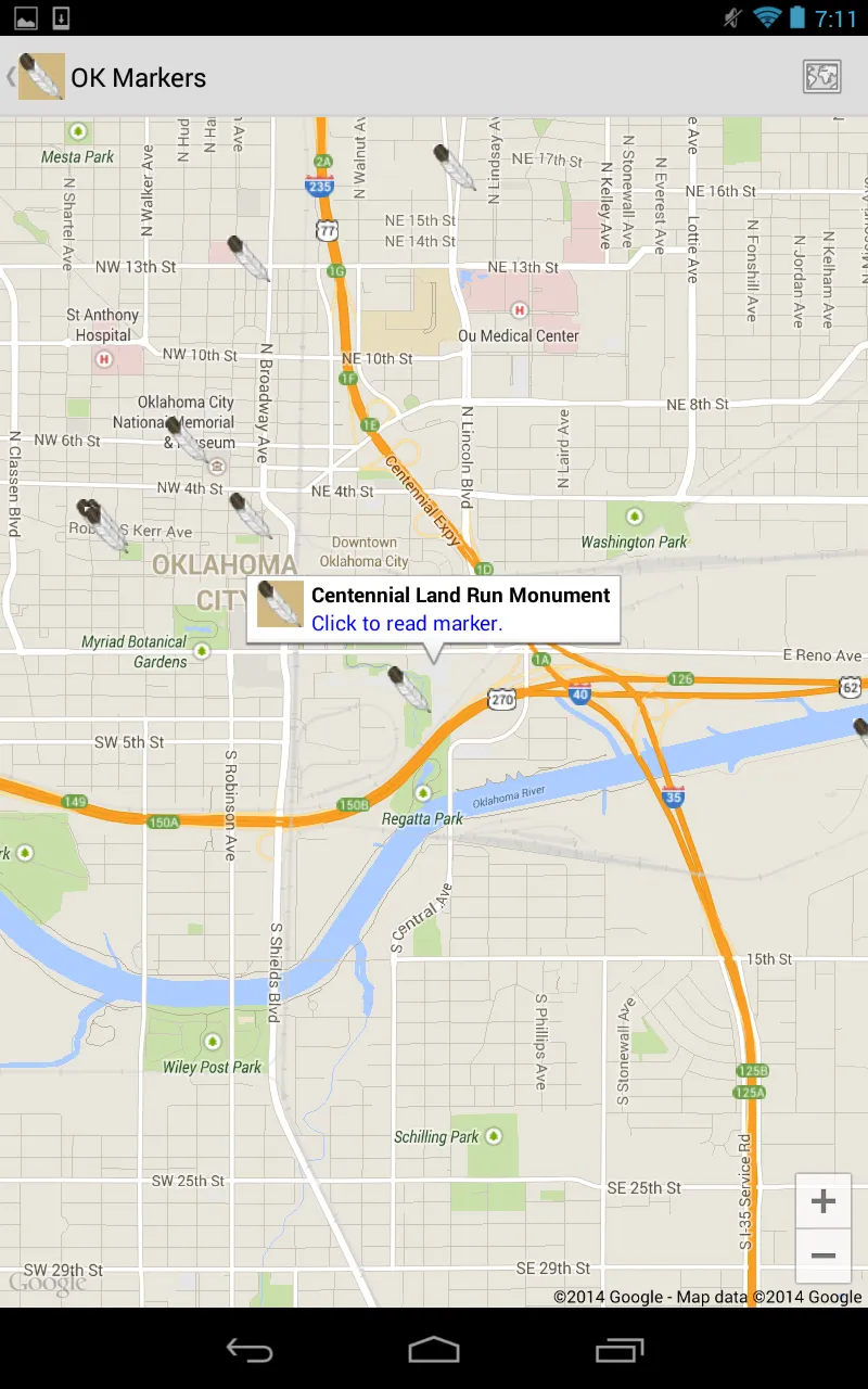 Oklahoma Historical Markers | Indus Appstore | Screenshot