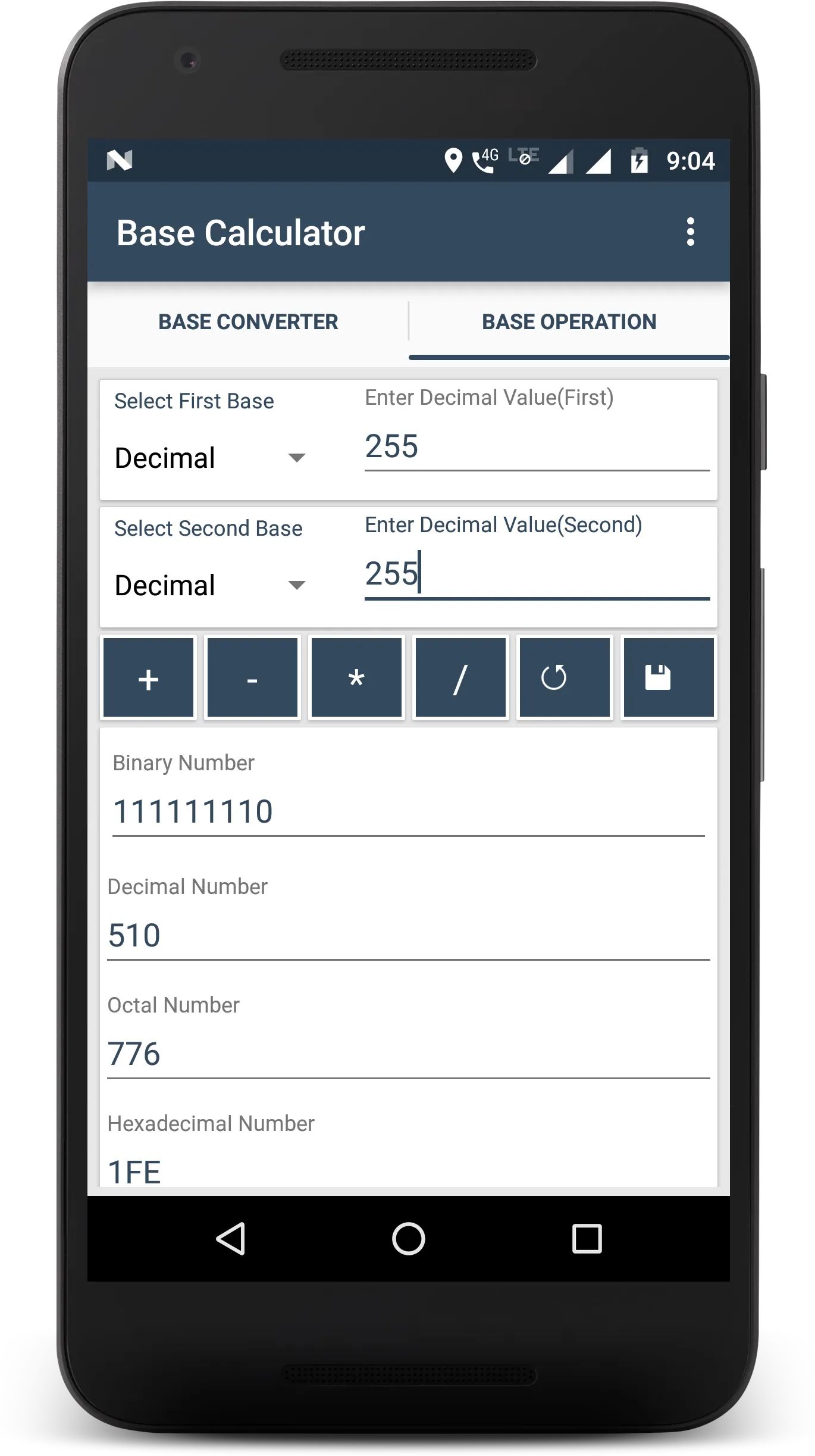 Base Converter & Calculator | Indus Appstore | Screenshot