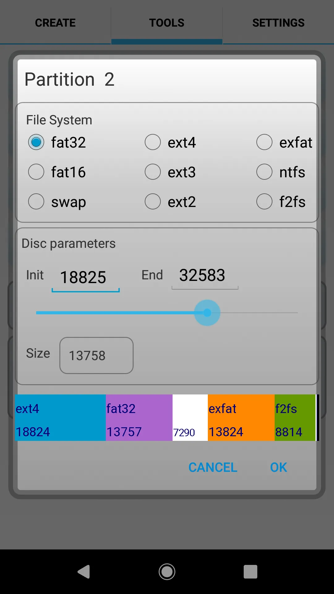 AParted ( Sd card Partition ) | Indus Appstore | Screenshot