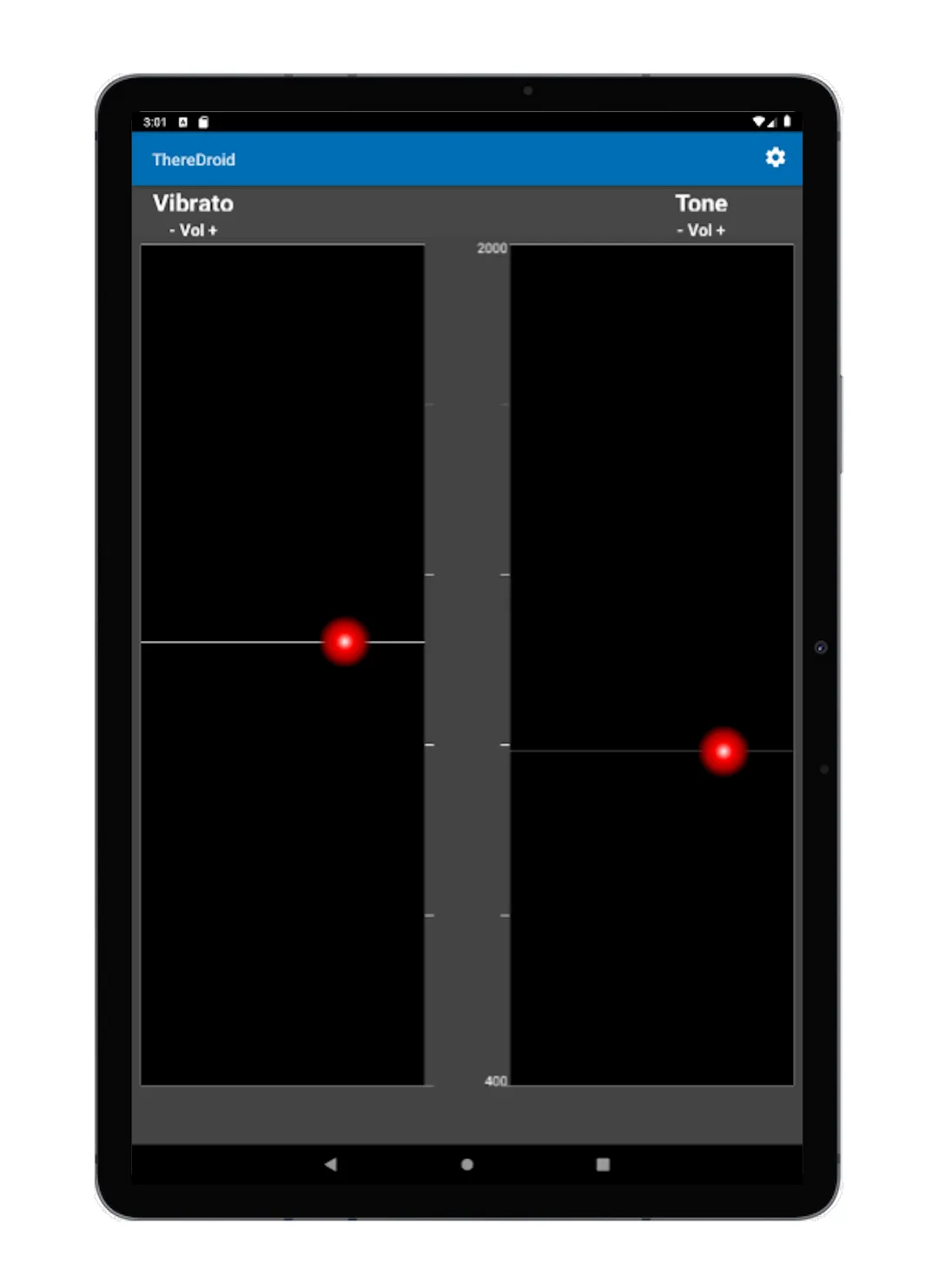 ThereDroid Theremin Synth | Indus Appstore | Screenshot