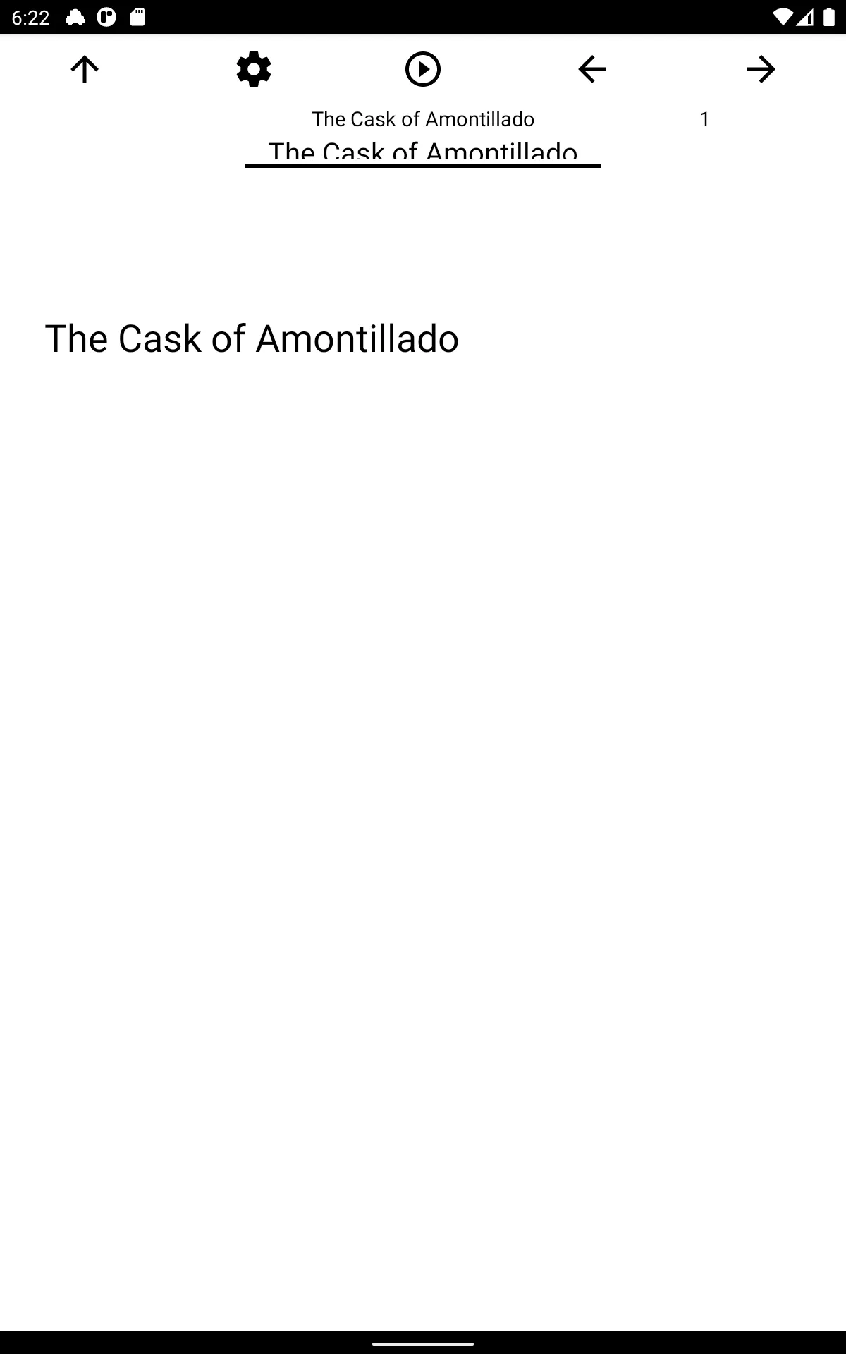 Book, The Cask of Amontillado | Indus Appstore | Screenshot