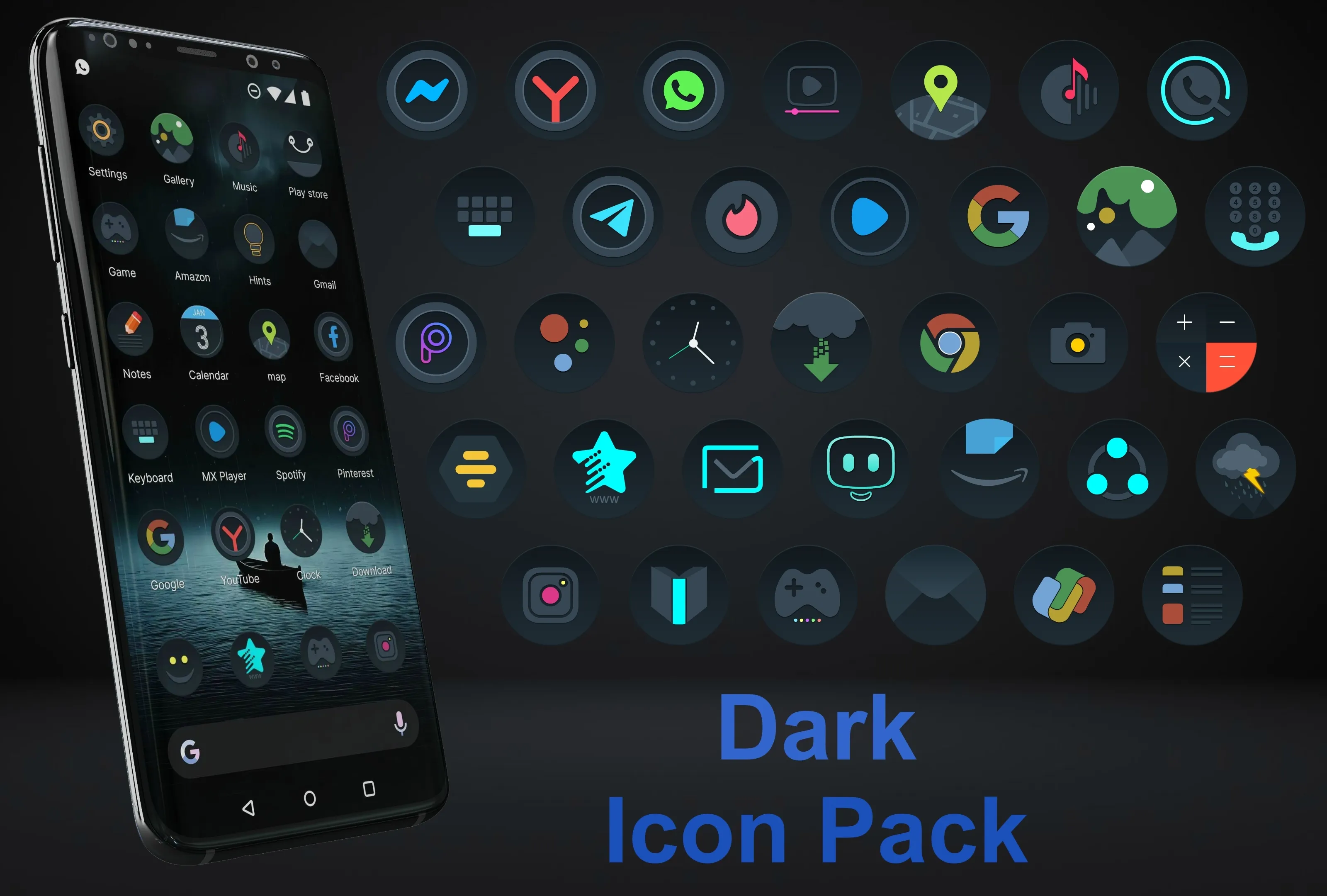 Dark Icon Pack | Indus Appstore | Screenshot