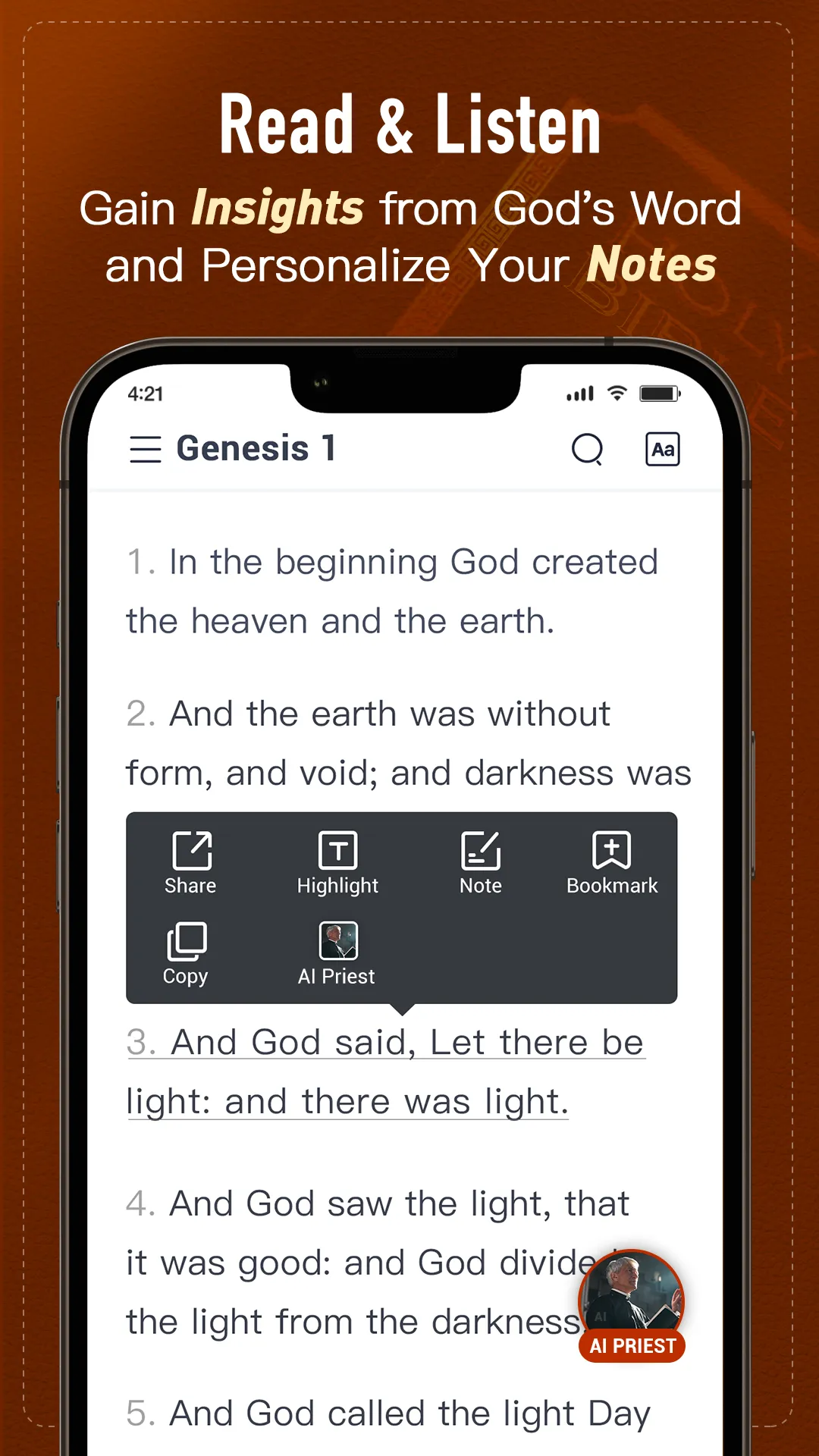 Holy Bible, KJV Bible + Audio | Indus Appstore | Screenshot