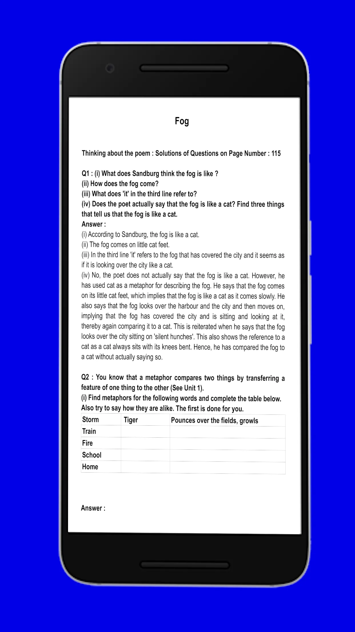 Class 10 English Solution SEBA | Indus Appstore | Screenshot