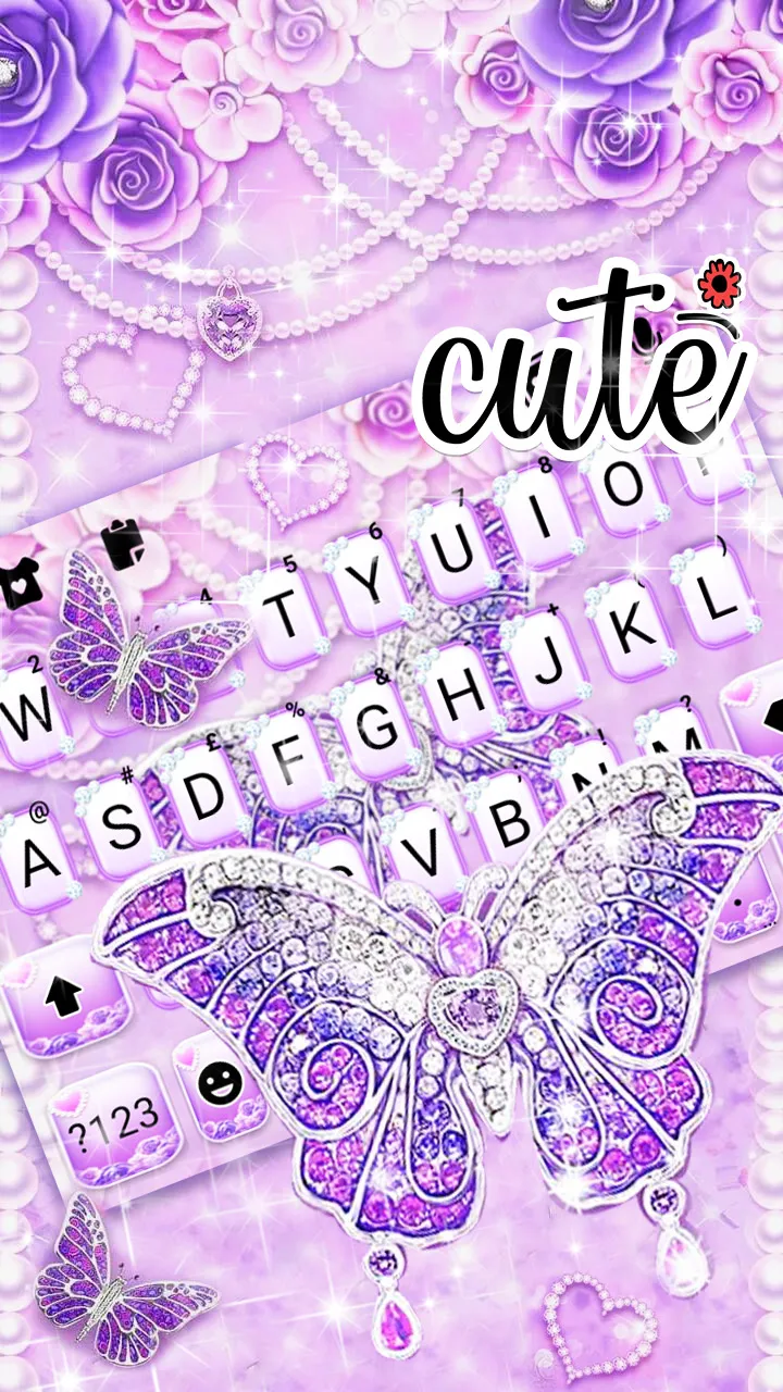 Purple Lux Butterfly Theme | Indus Appstore | Screenshot