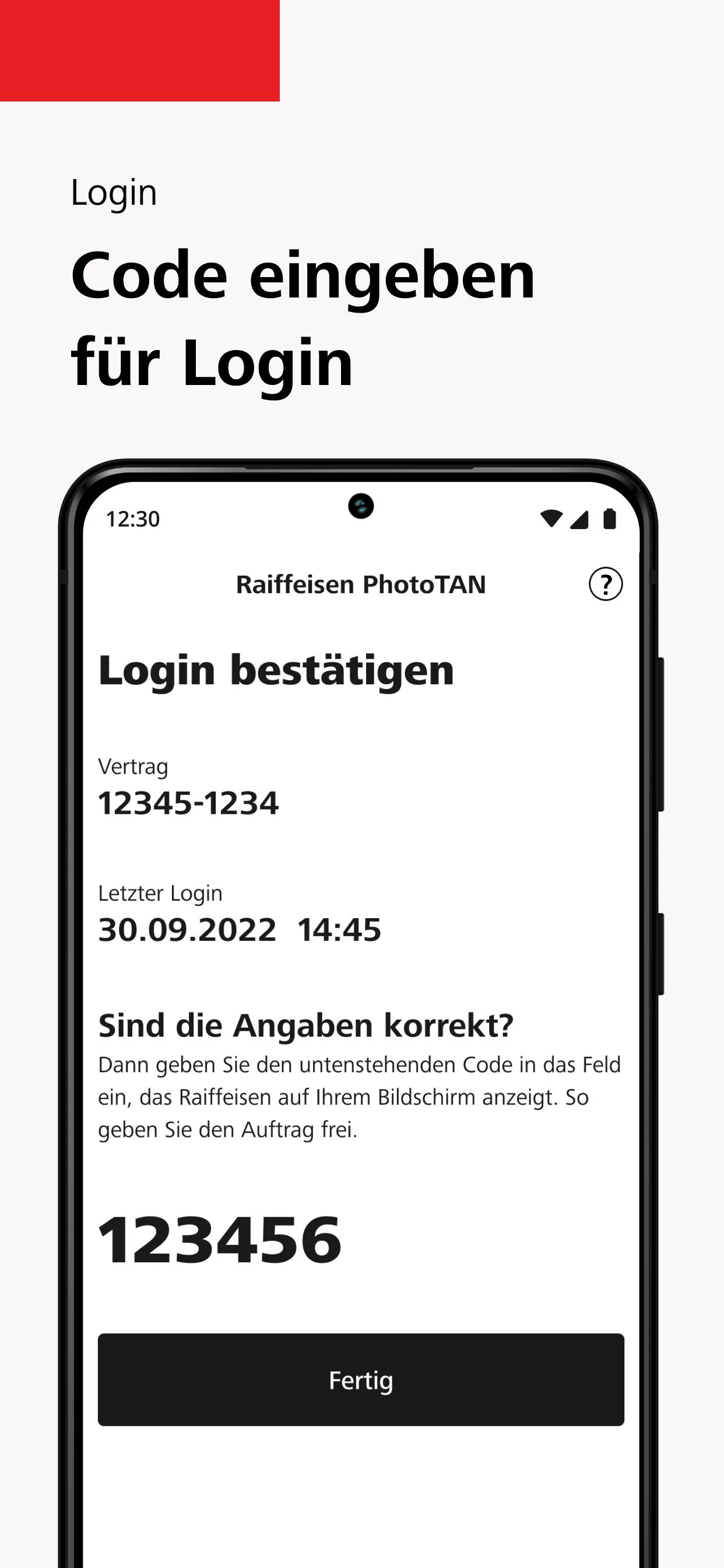 Raiffeisen PhotoTAN | Indus Appstore | Screenshot