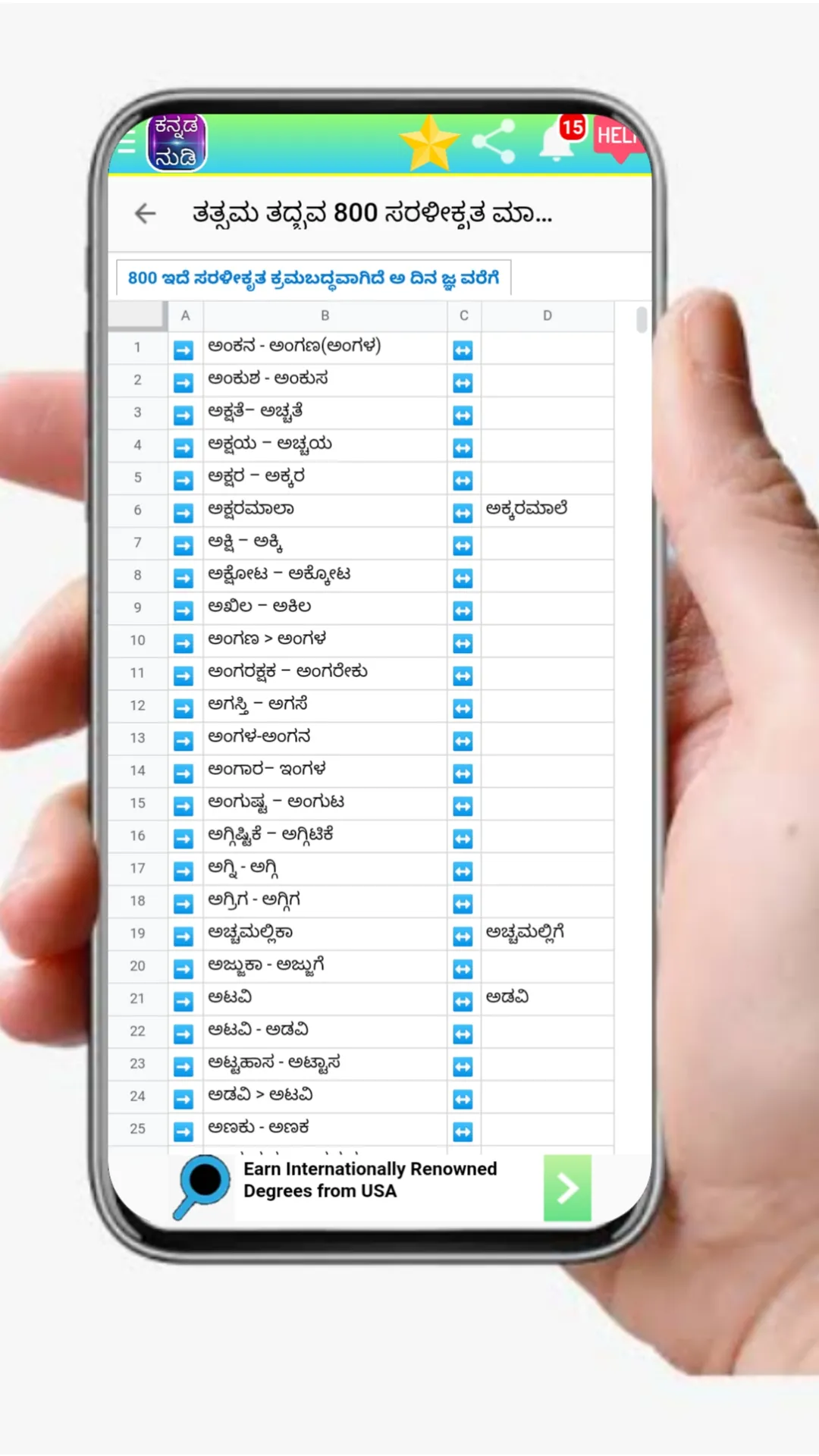 Kannada Nudi ( ಕನ್ನಡ ನುಡಿ ) | Indus Appstore | Screenshot