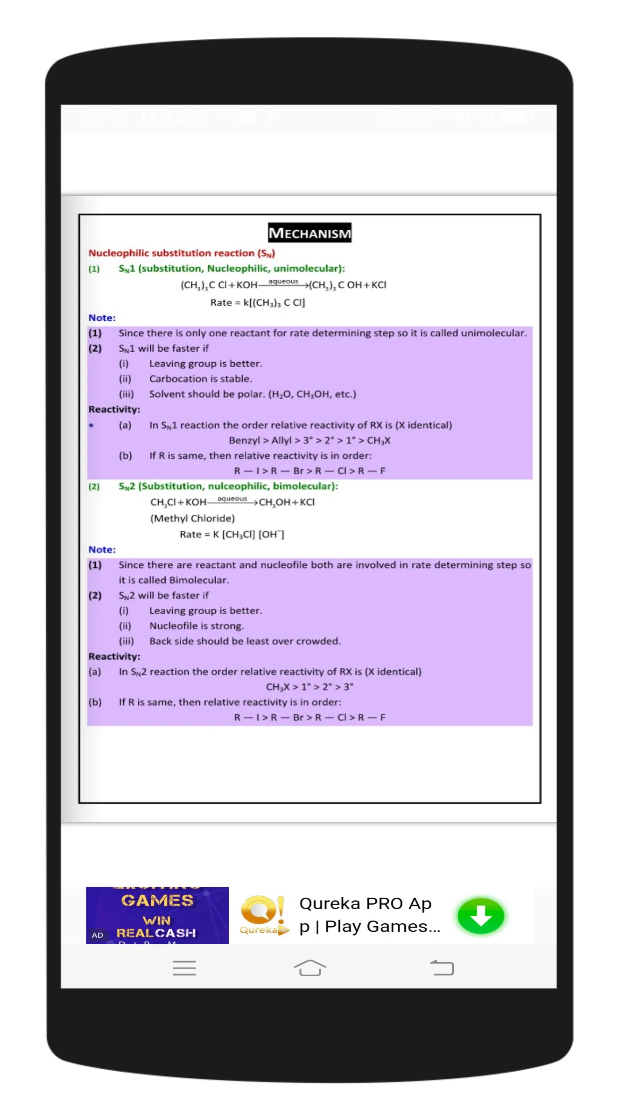 ORGANIC CHEMISTRY FORMULA BOOK | Indus Appstore | Screenshot