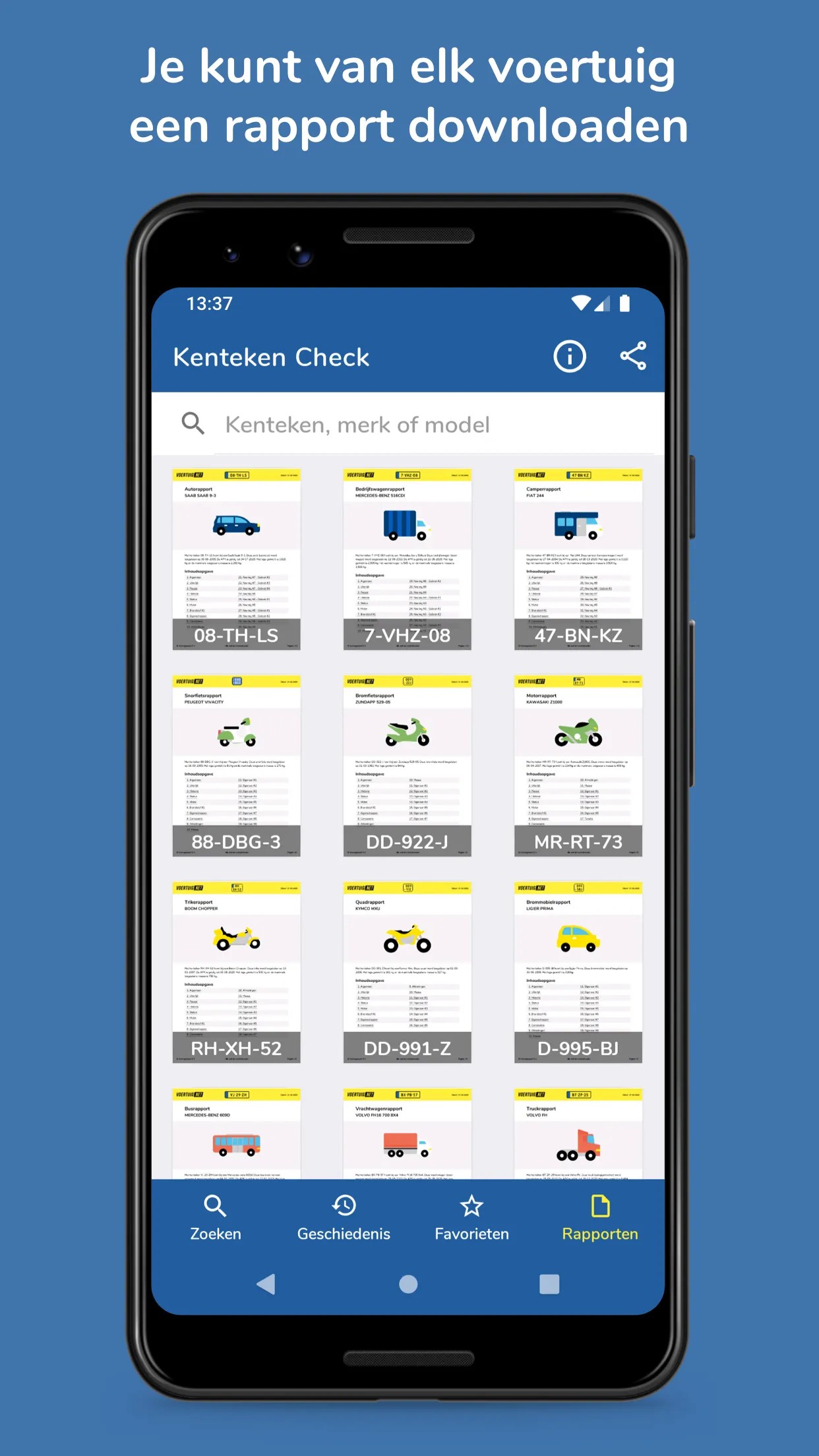 Kenteken Check | Indus Appstore | Screenshot