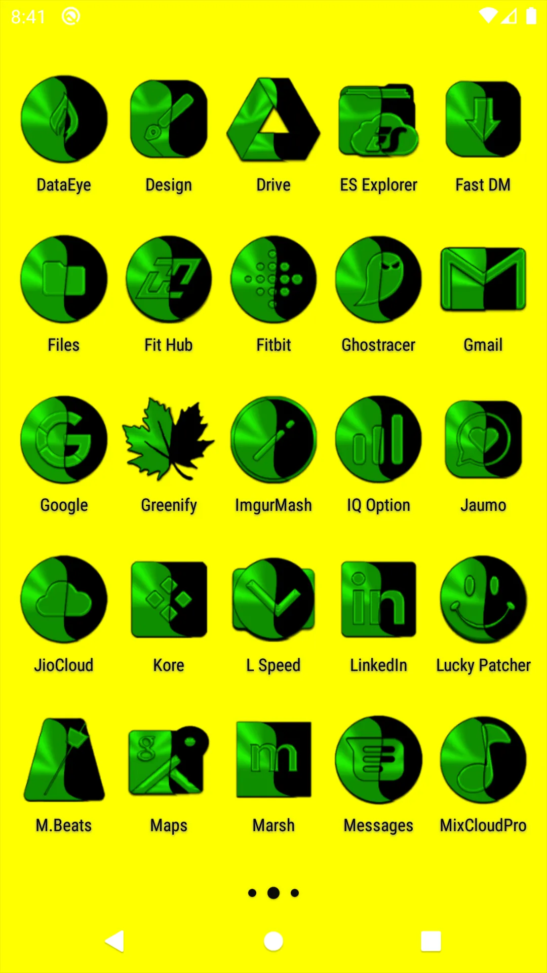 Wicked Green Icon Pack | Indus Appstore | Screenshot