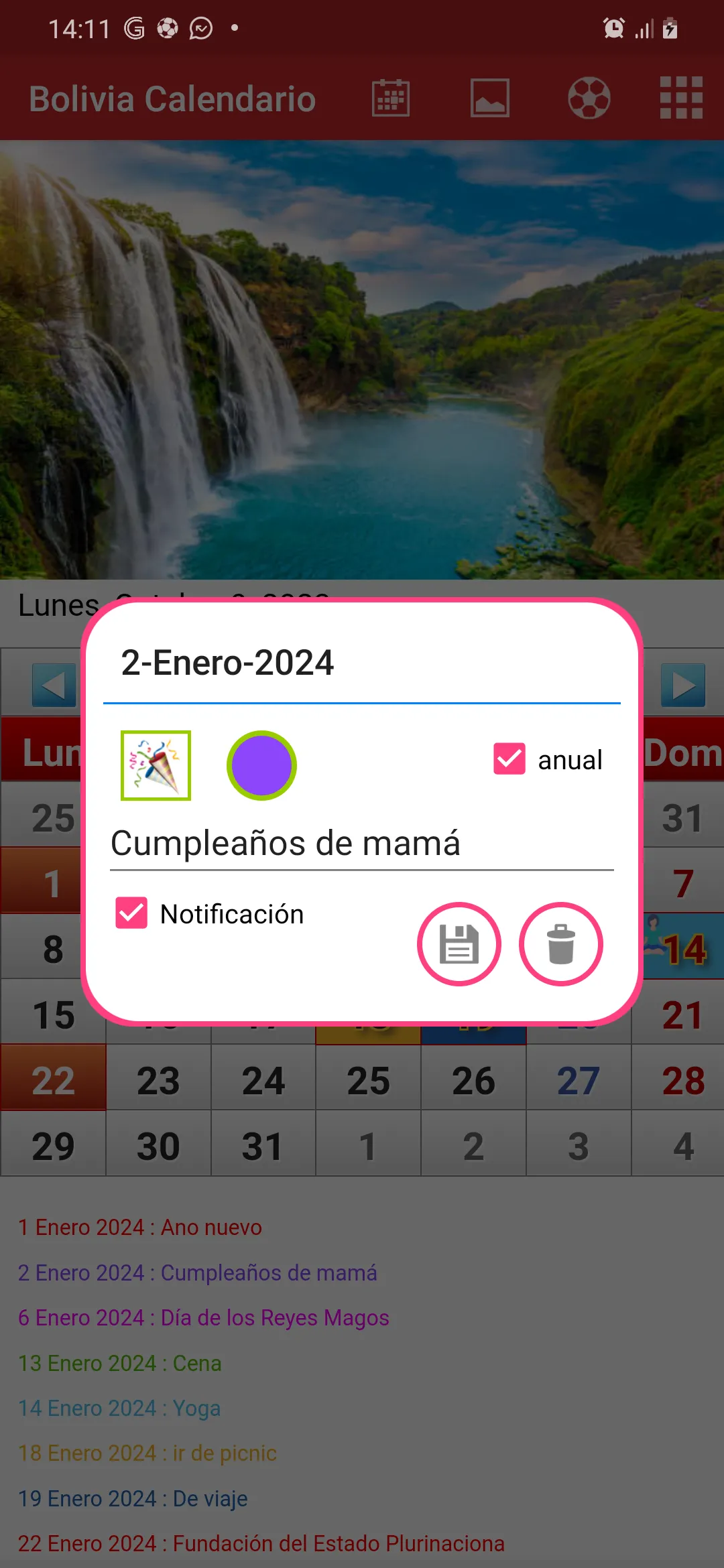 Bolivia Calendario 2024 | Indus Appstore | Screenshot