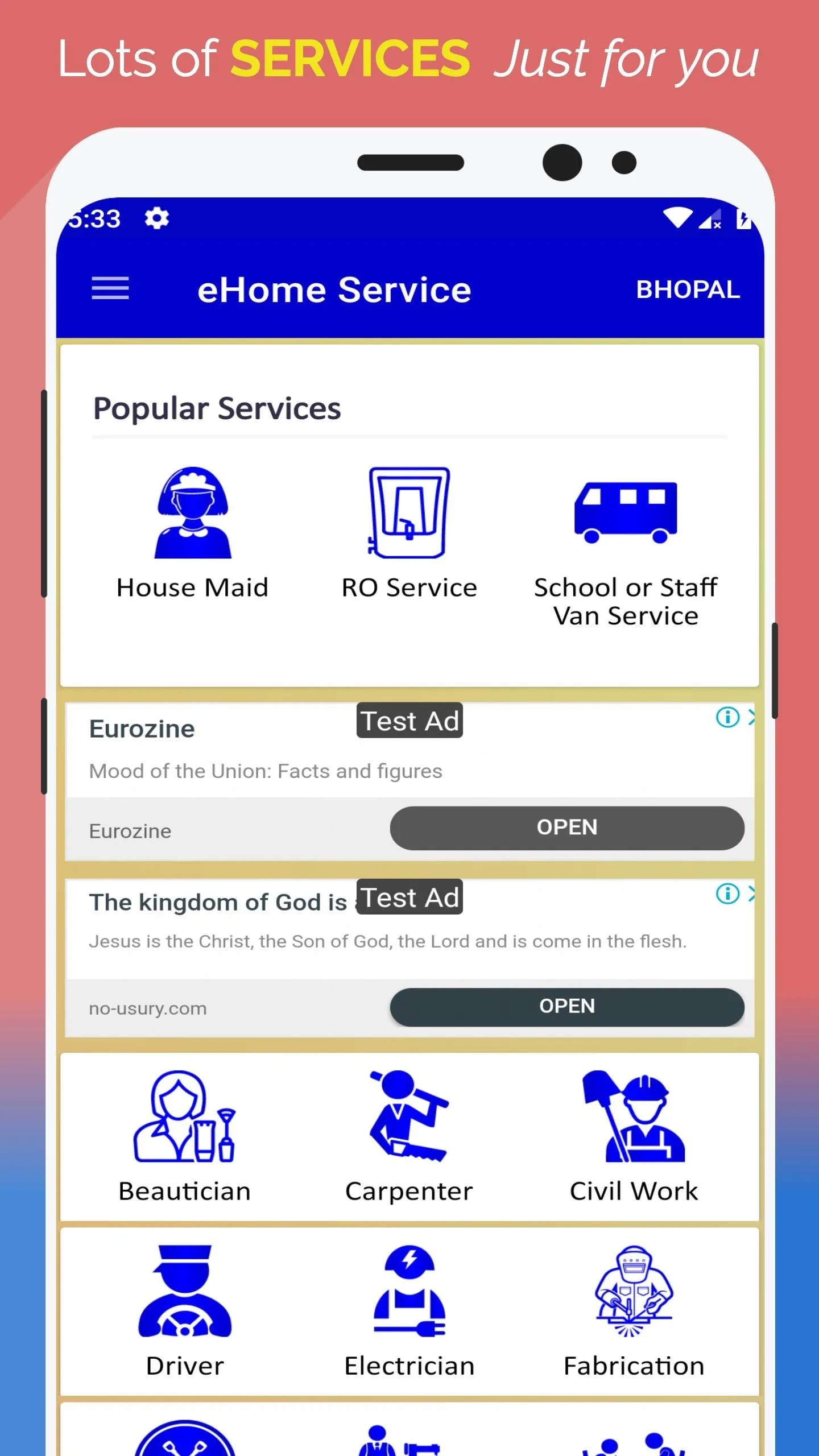 eHome Service - All Home Servi | Indus Appstore | Screenshot