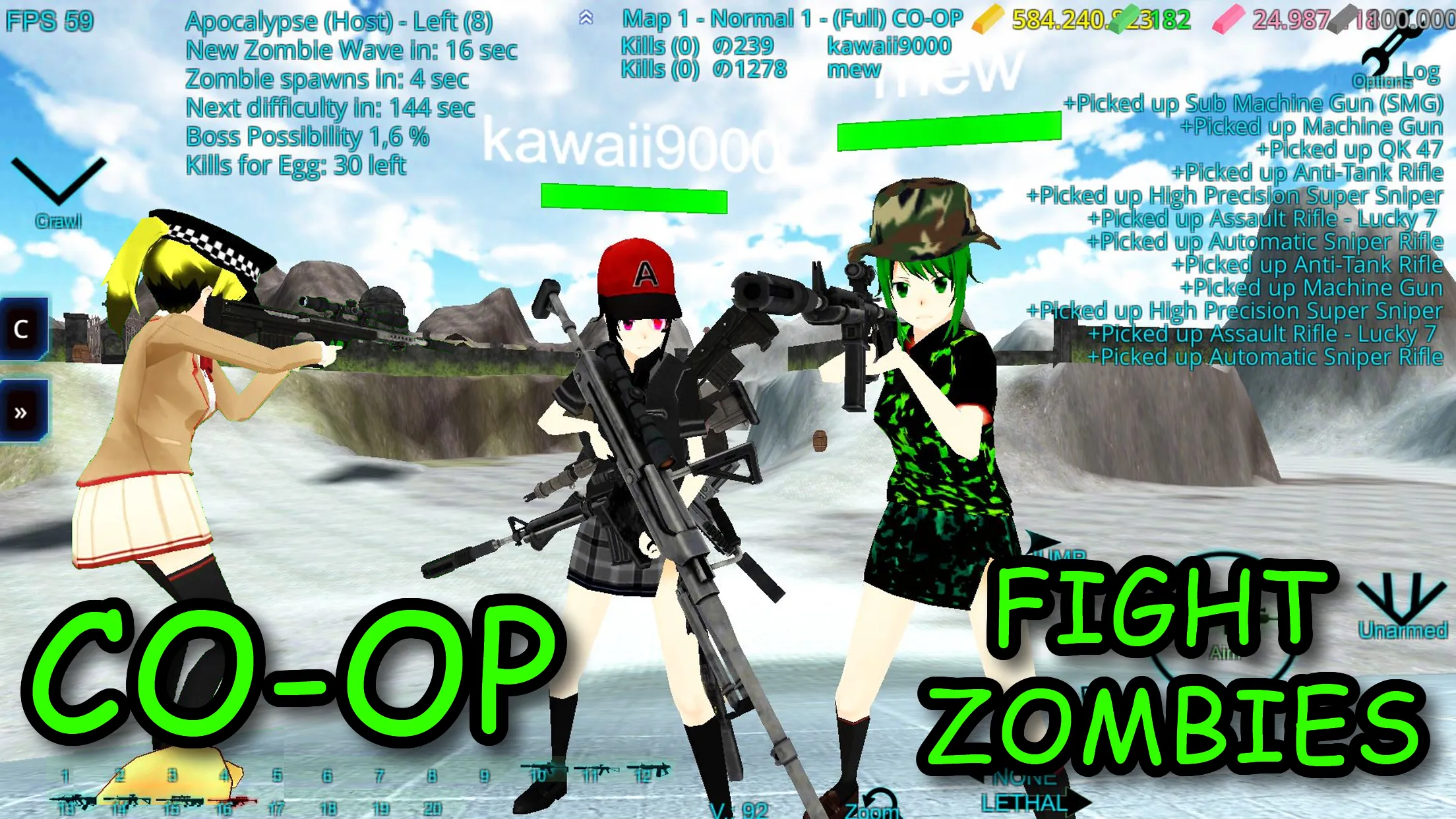 Yandere Zombie Shooter Online | Indus Appstore | Screenshot