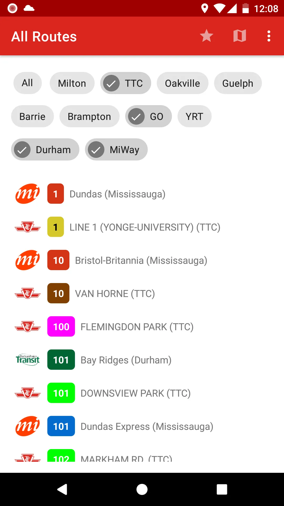 Toronto - GTA Bus Schedule | Indus Appstore | Screenshot