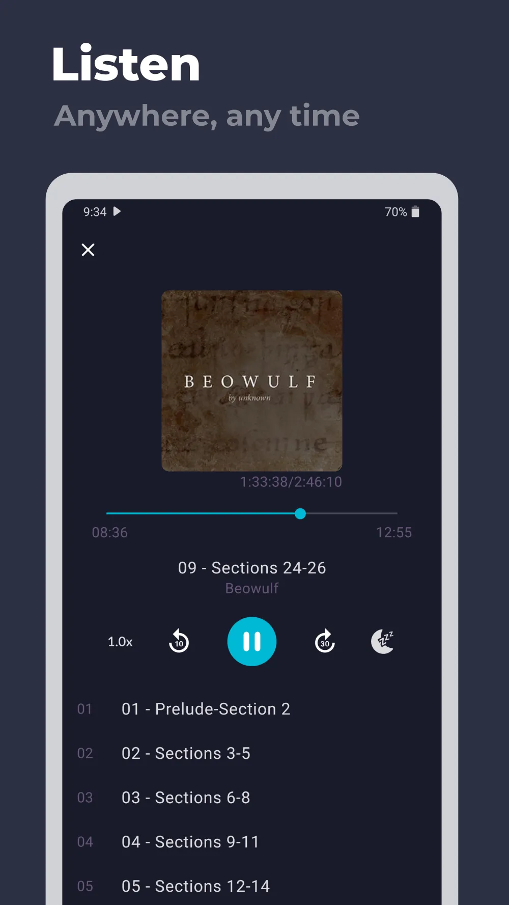 Chronicle Audiobook Player for | Indus Appstore | Screenshot