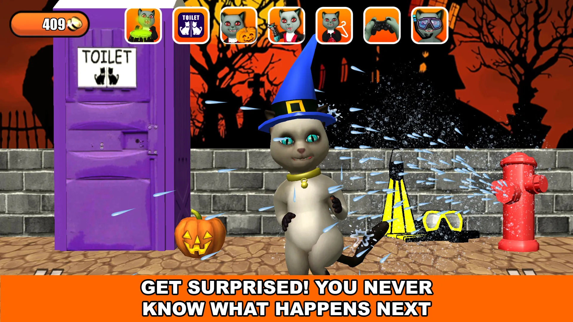 Talking Cat Leo Halloween Fun | Indus Appstore | Screenshot