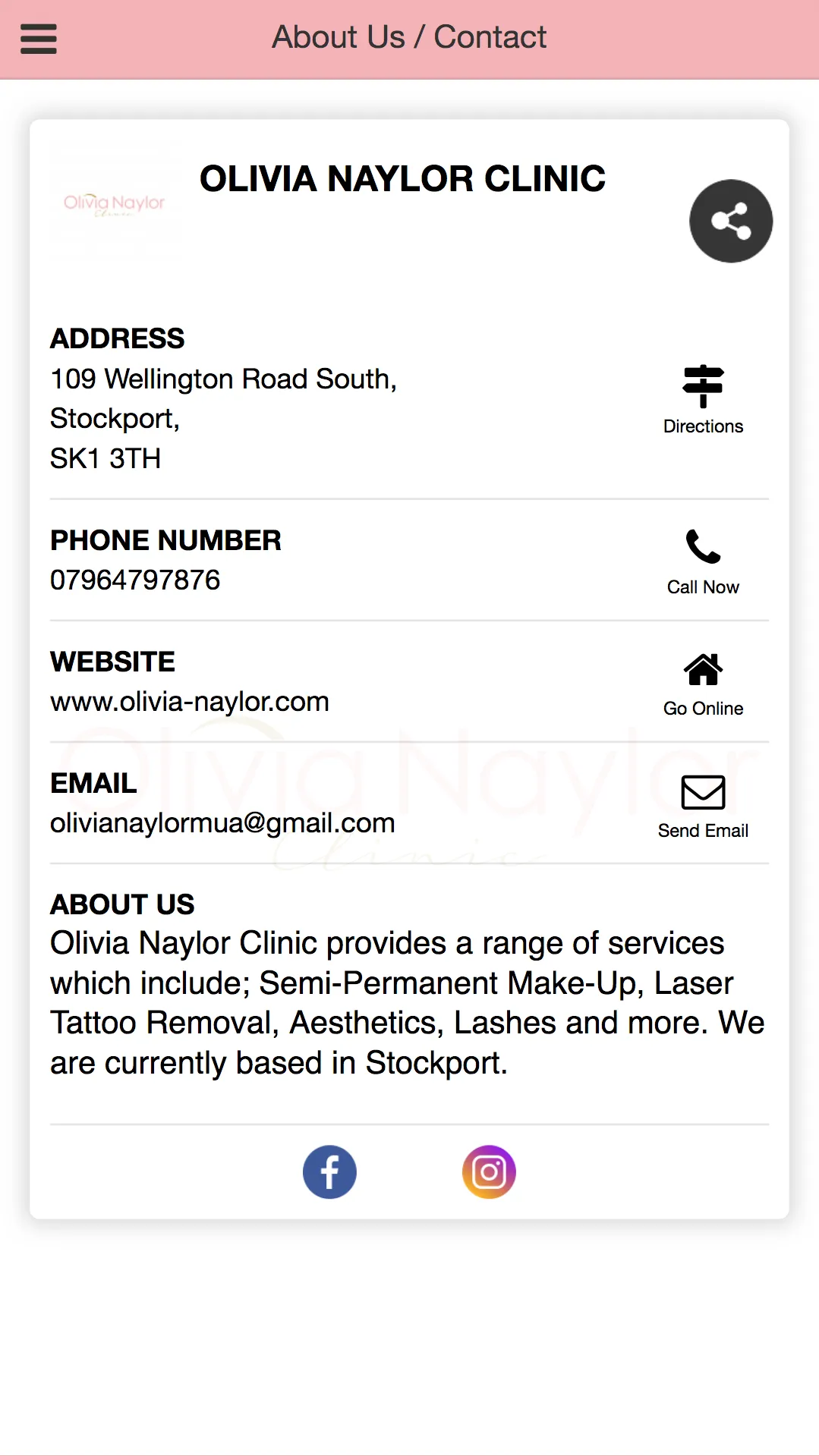 Olivia Naylor Clinic | Indus Appstore | Screenshot