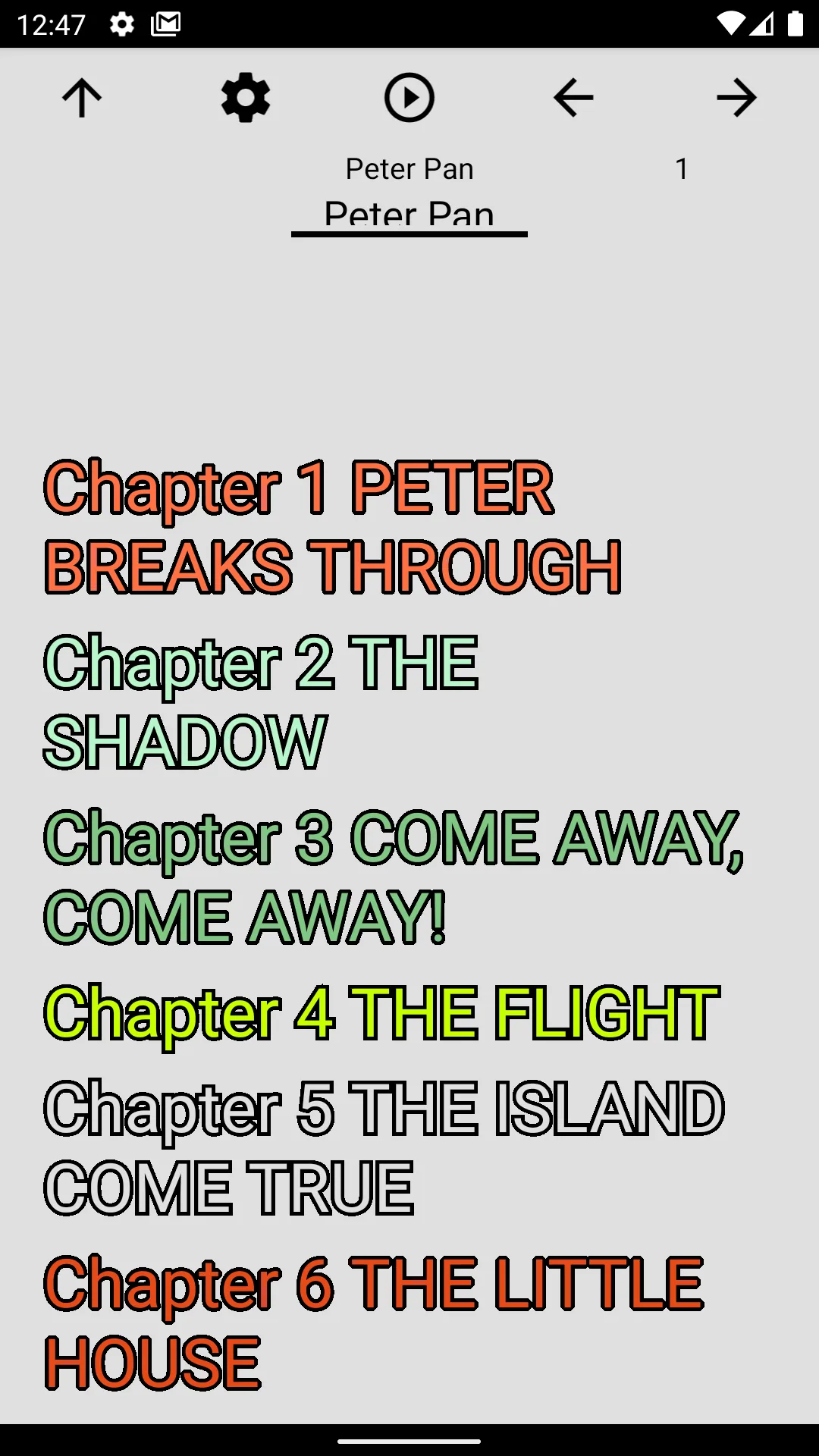 Book, Peter Pan | Indus Appstore | Screenshot