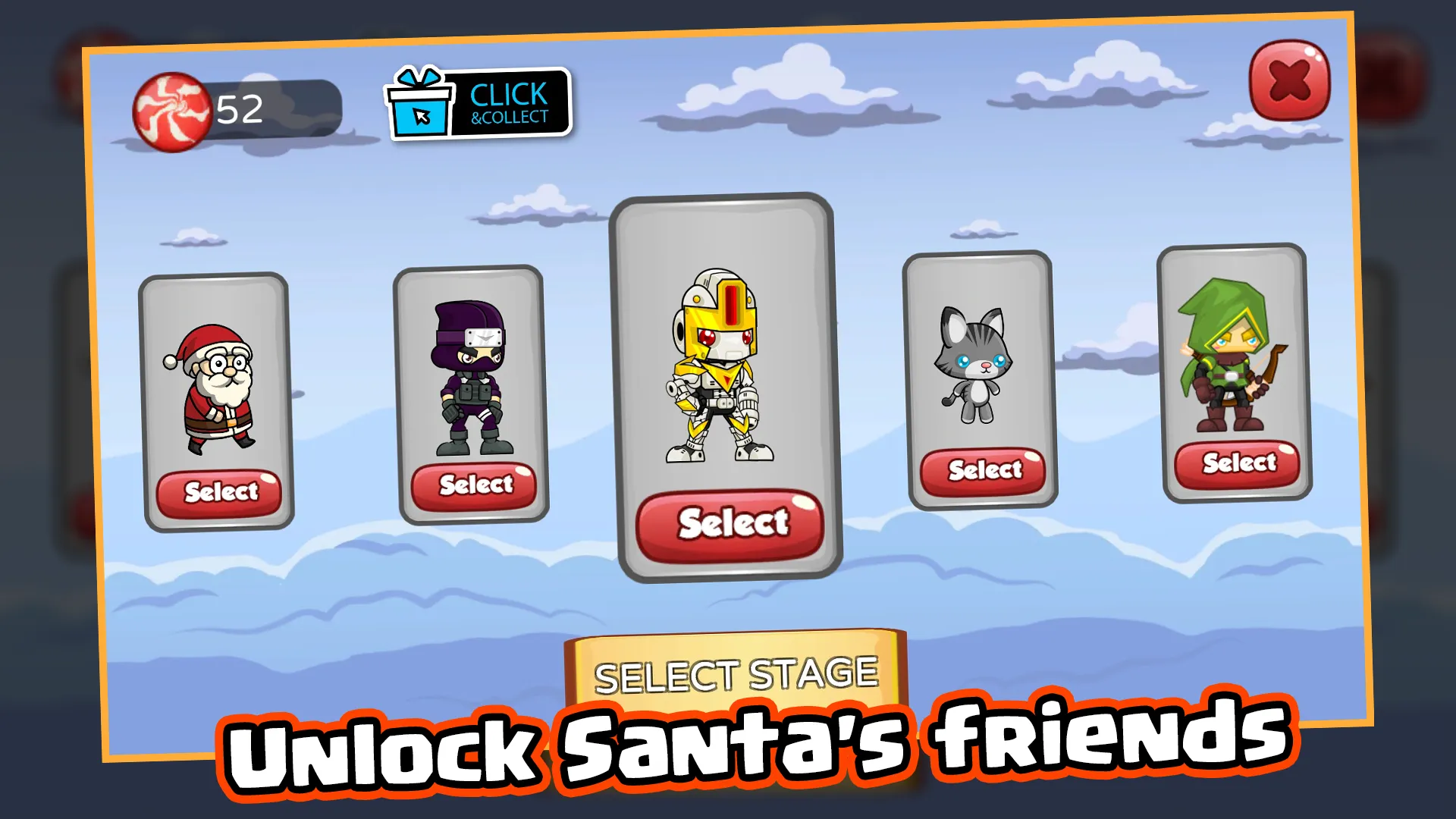 Santa Run 2D Xmas Santa Runner | Indus Appstore | Screenshot